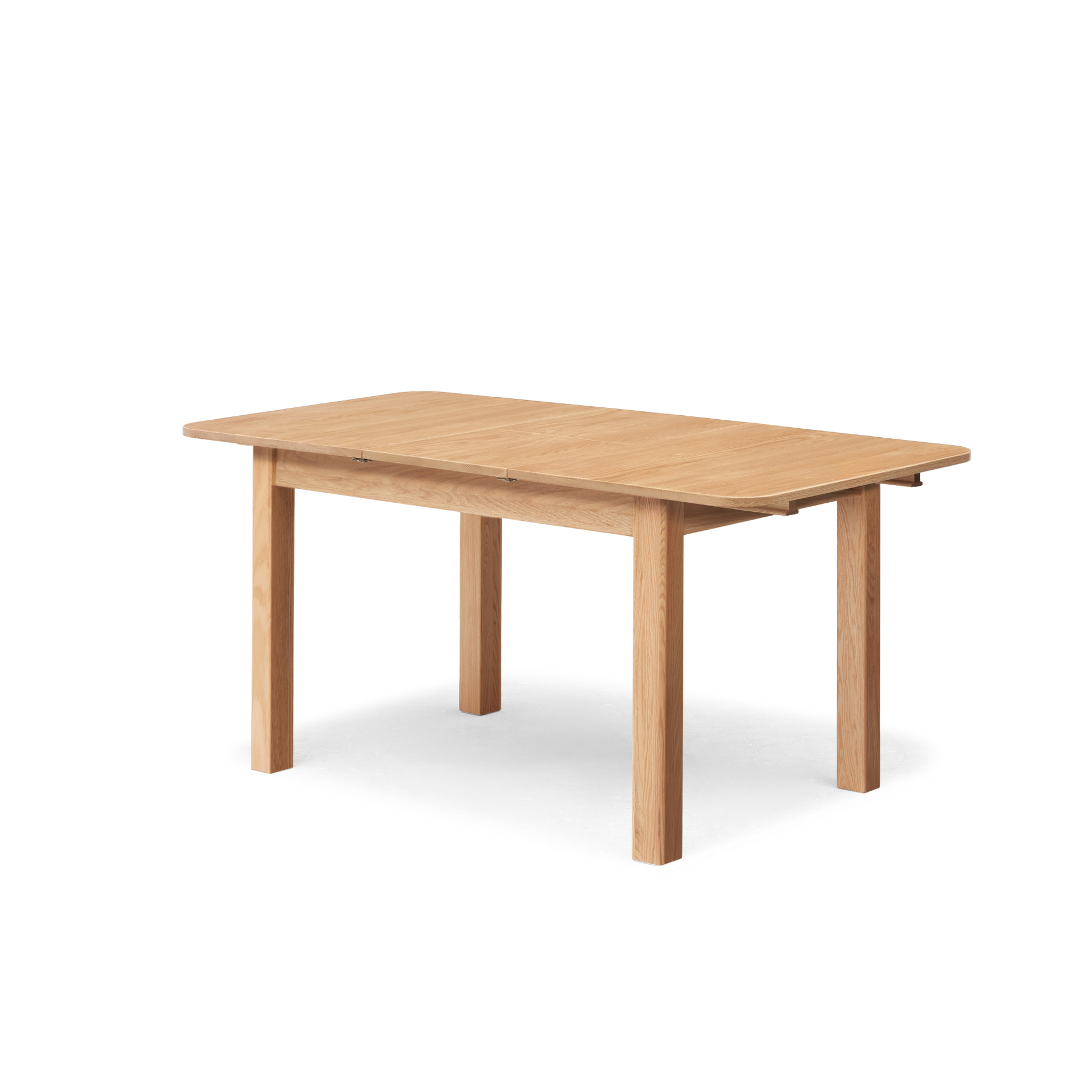 Solidwood Hemura Extendable Dining Table, Oak