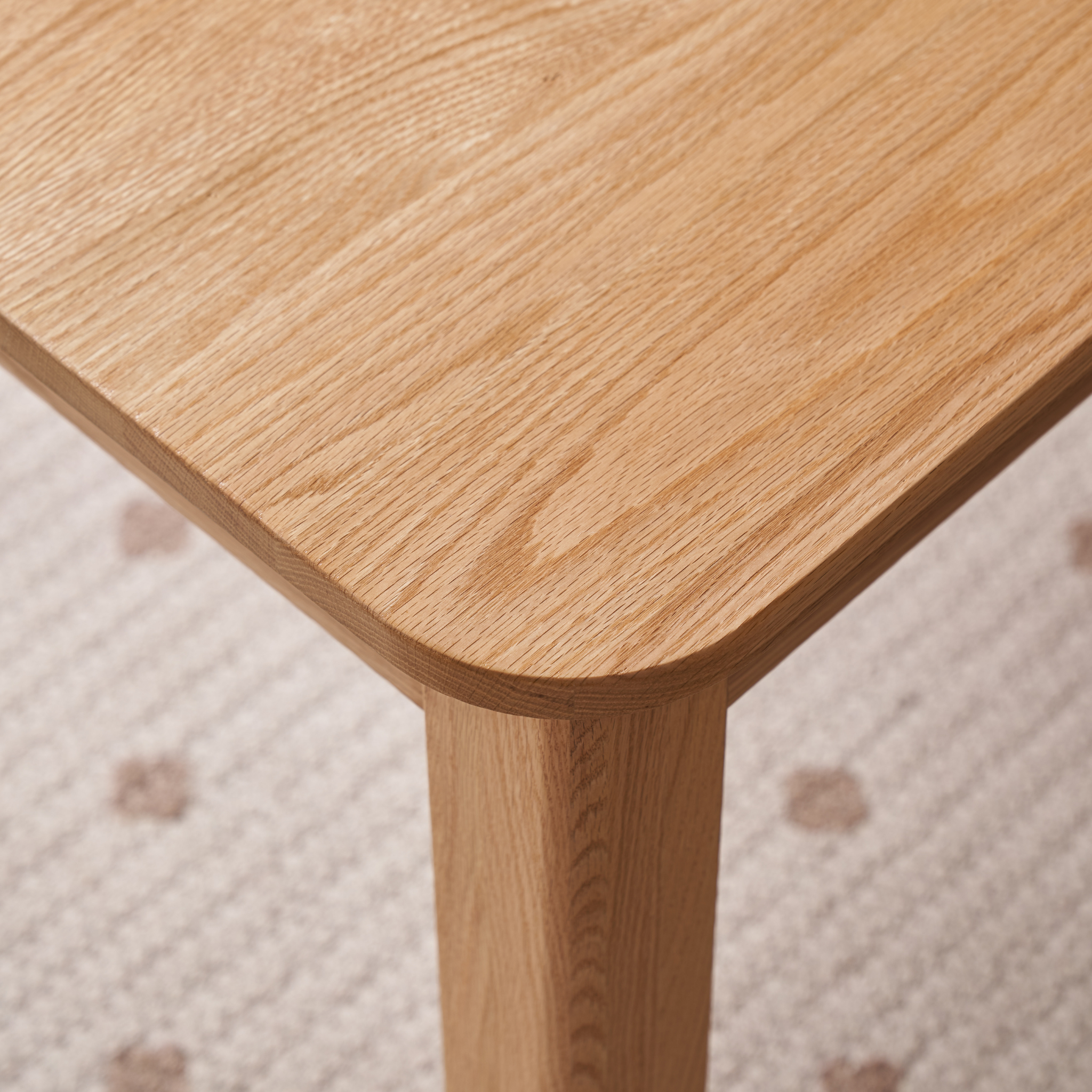 Solidwood Hemura Extendable Dining Table, Oak