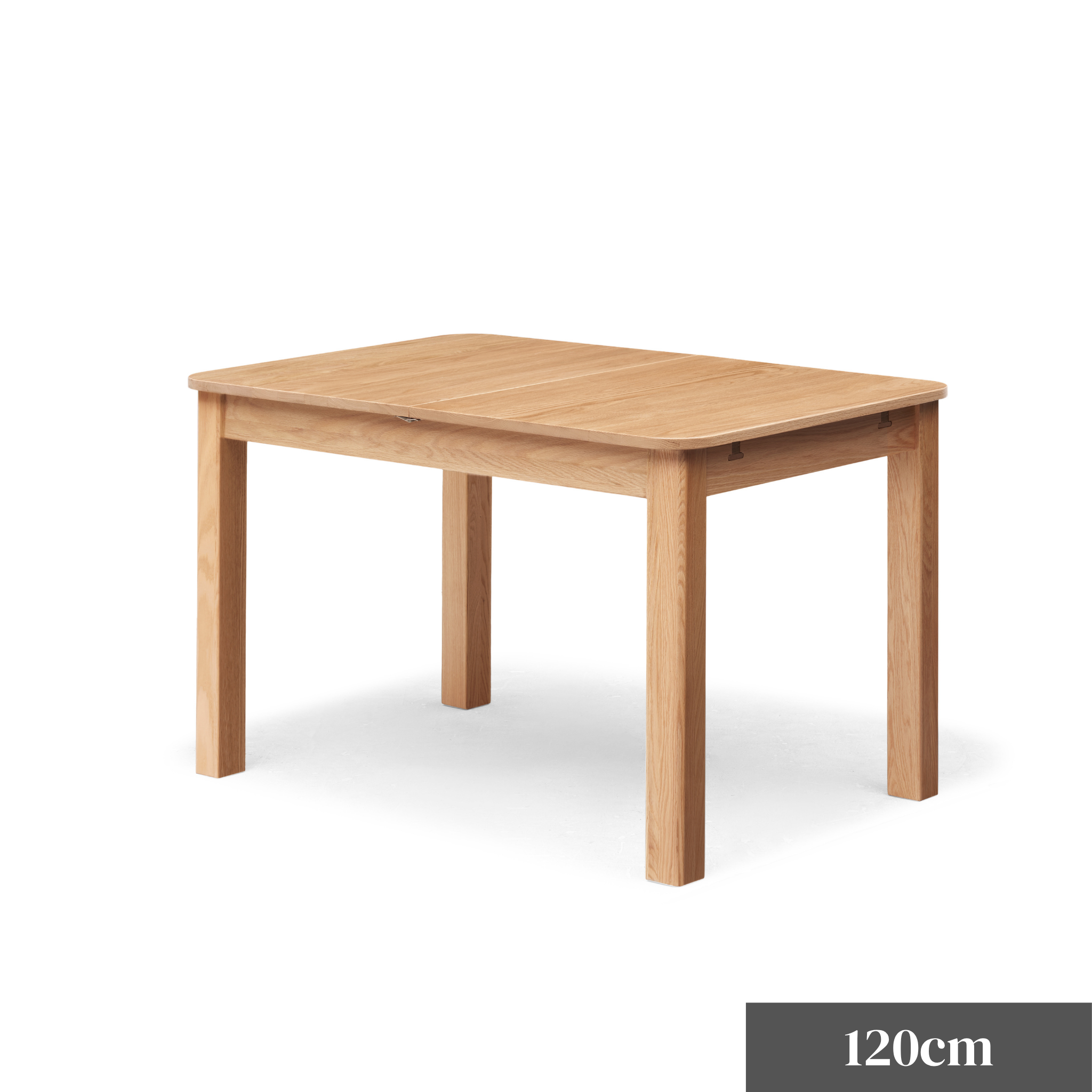 Solidwood Hemura Extendable Dining Table, Oak