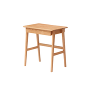 Solidwood Hemura Office Desk with 1 Drawer, Oak, 80cm