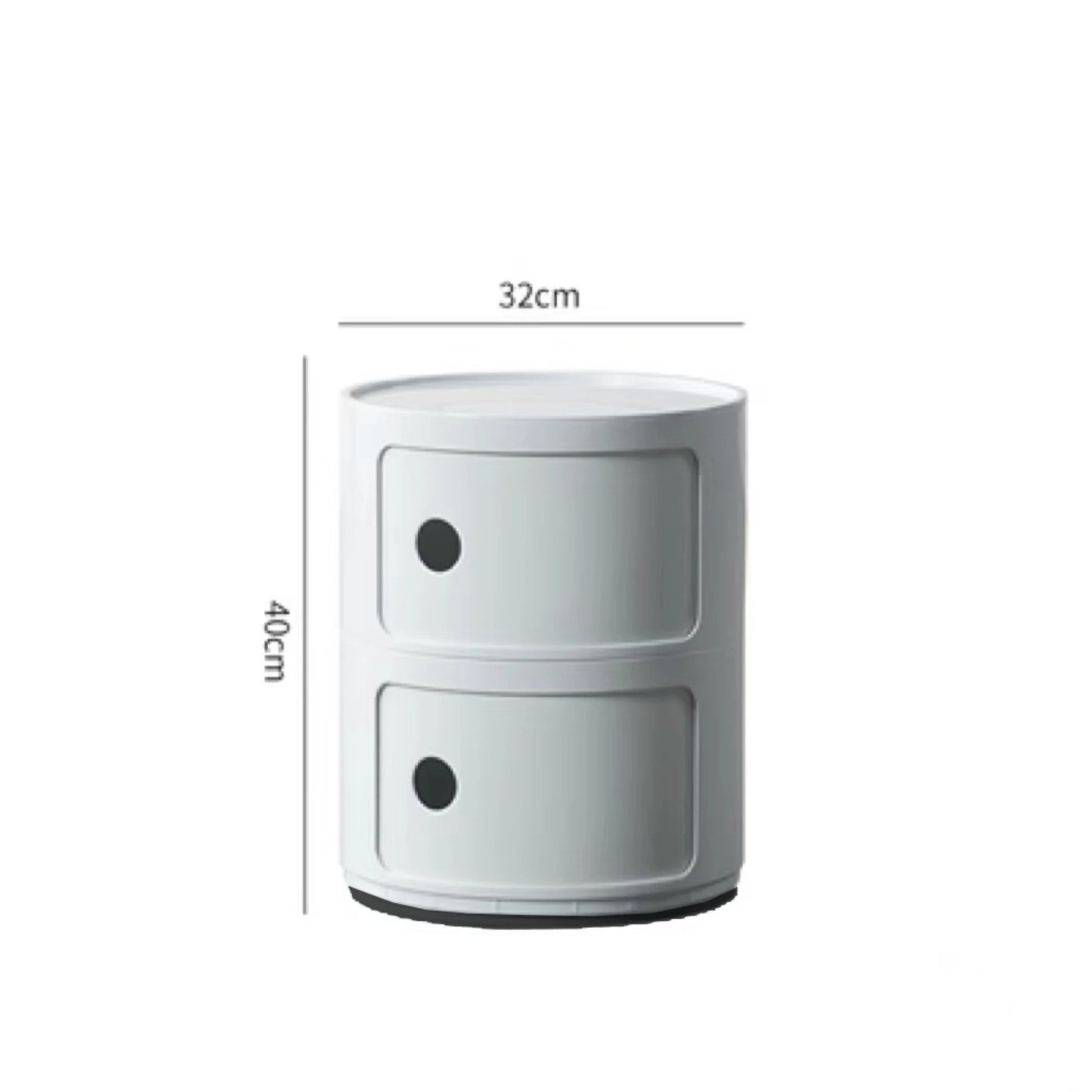 MODE Anna Ferrieri Componibili 2 Tier Storage Unit Replica, 32x40CM, White