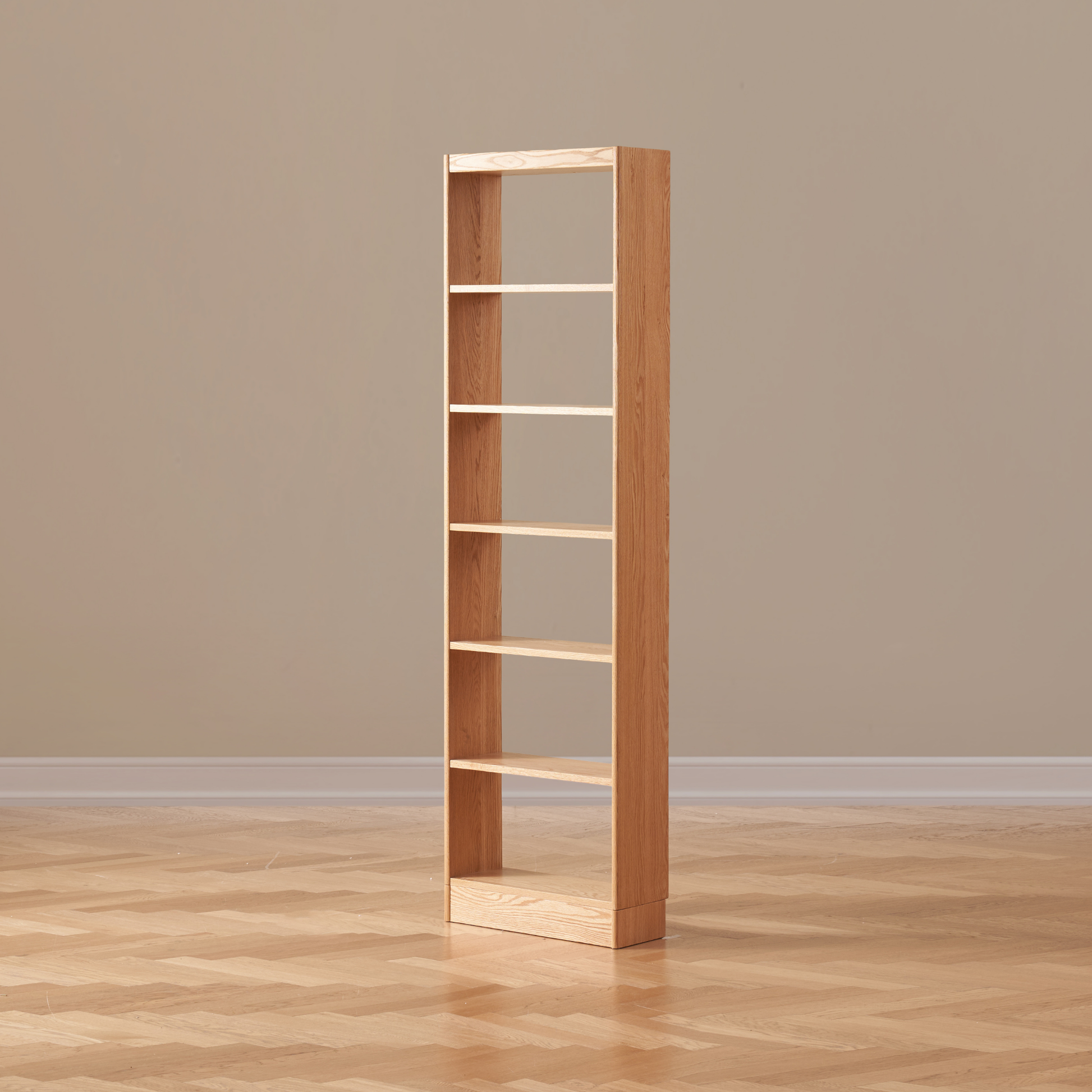Solidwood Hemura Shelving Unit Module, Oak, W60cm