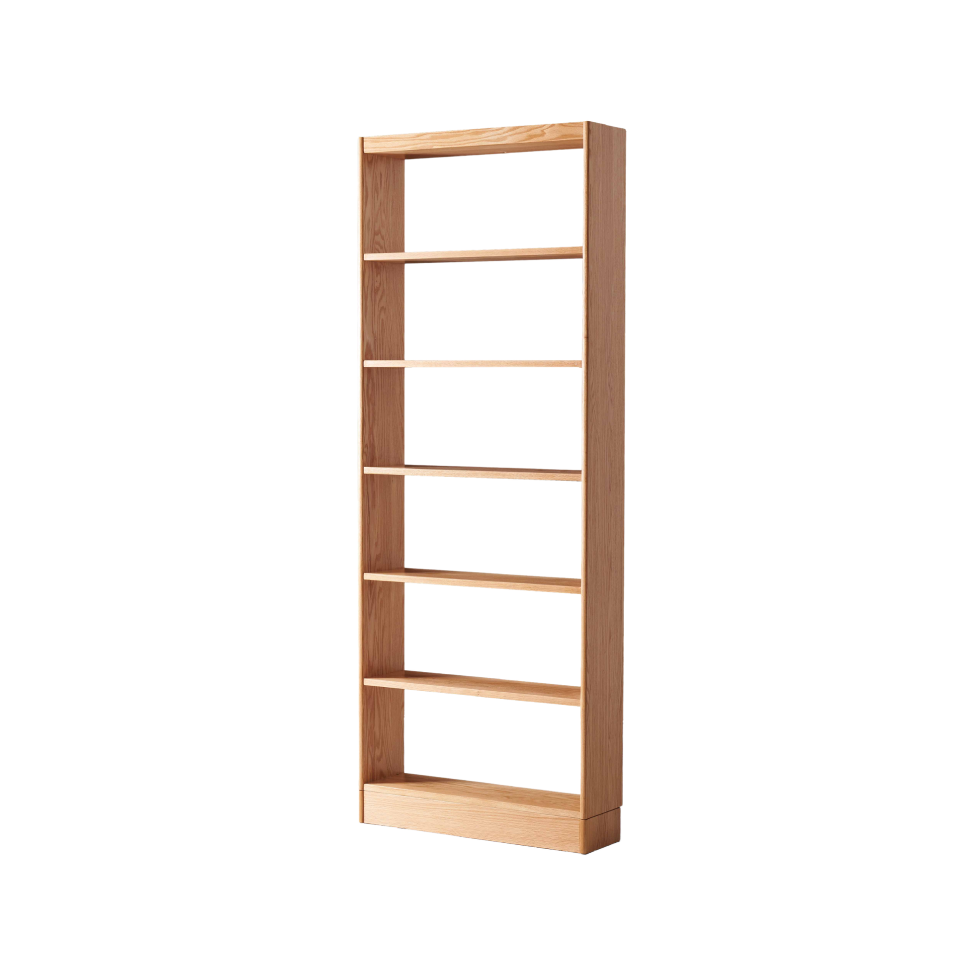 Solidwood Hemura Shelving Unit Module, Oak, W80cm