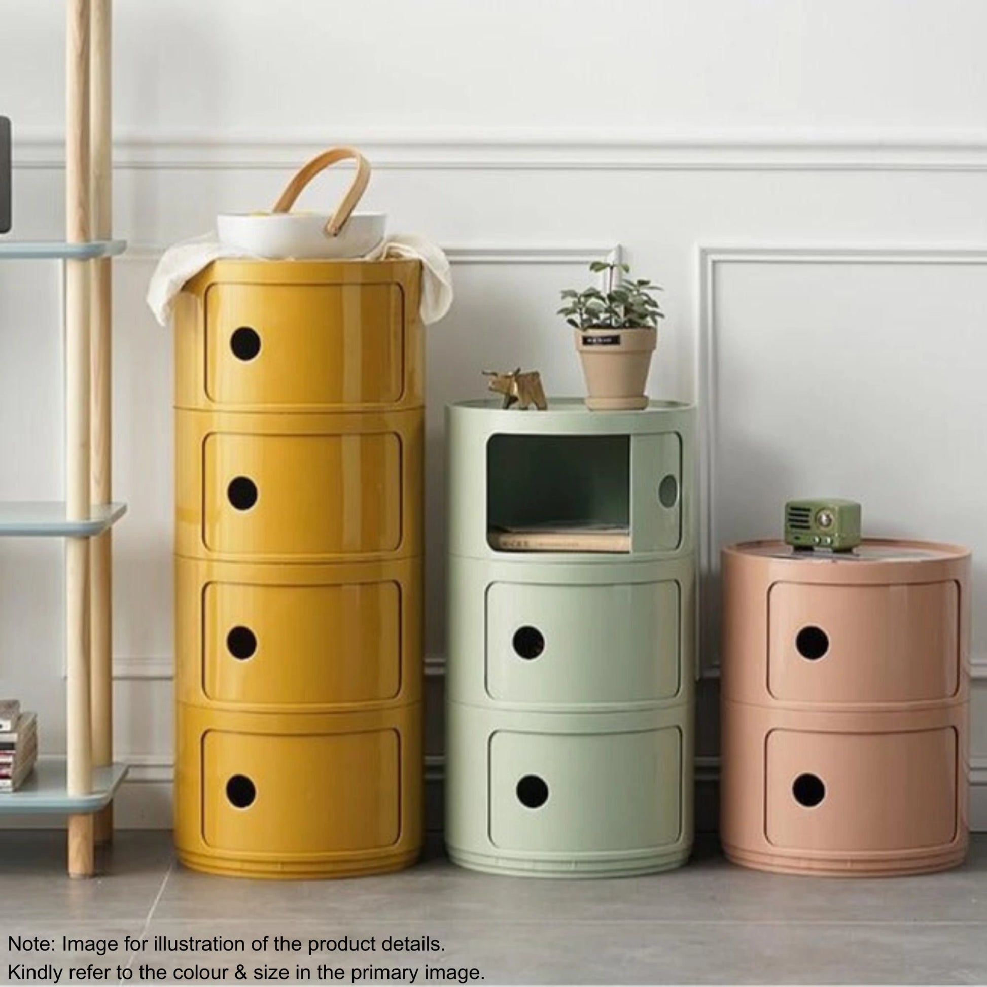MODE Anna Ferrieri Componibili 3 Tier Storage Unit Replica, 32x58CM, White