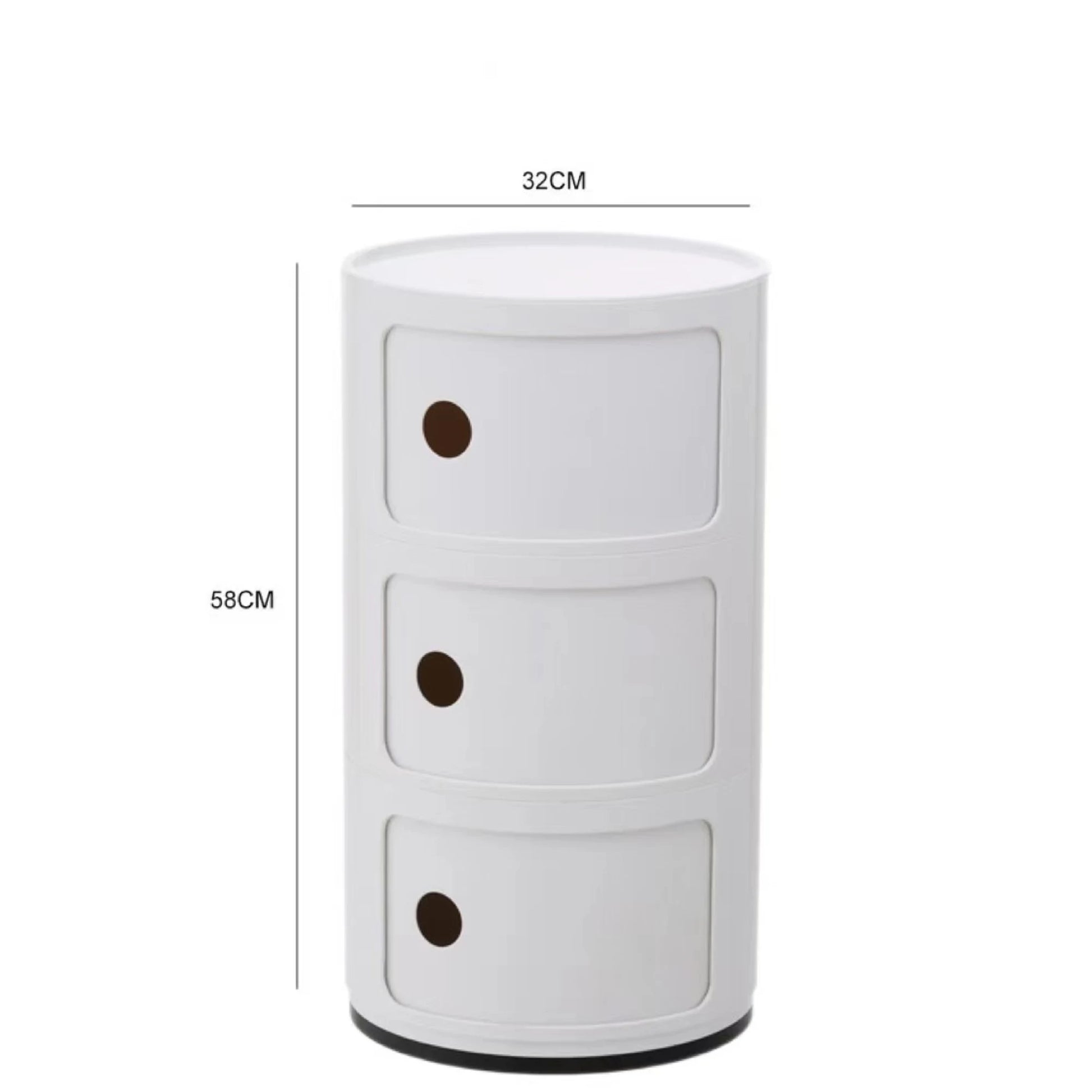 MODE Anna Ferrieri Componibili 3 Tier Storage Unit Replica, 32x58CM, White