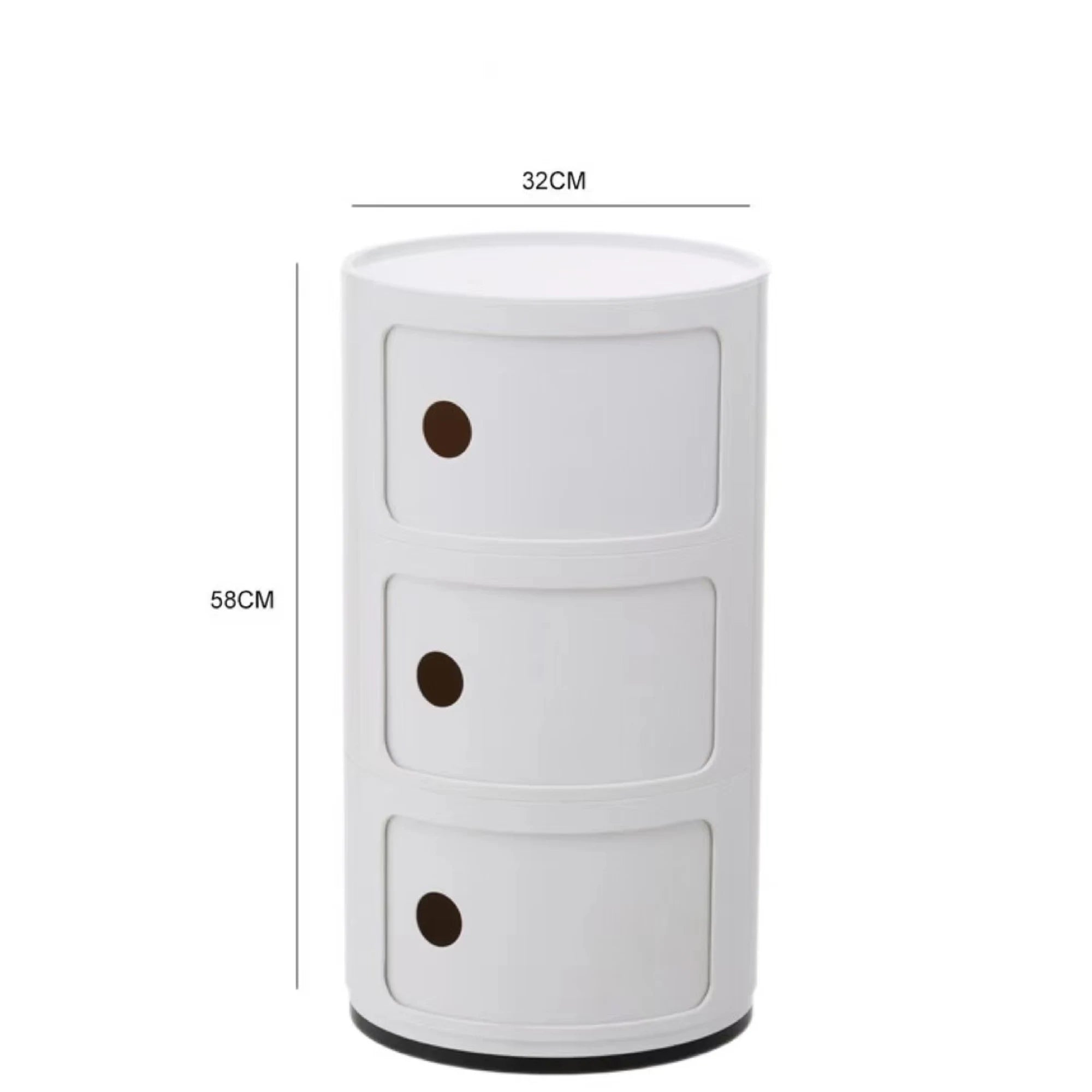 MODE Anna Ferrieri Componibili 3 Tier Storage Unit Replica, 32x58CM, White