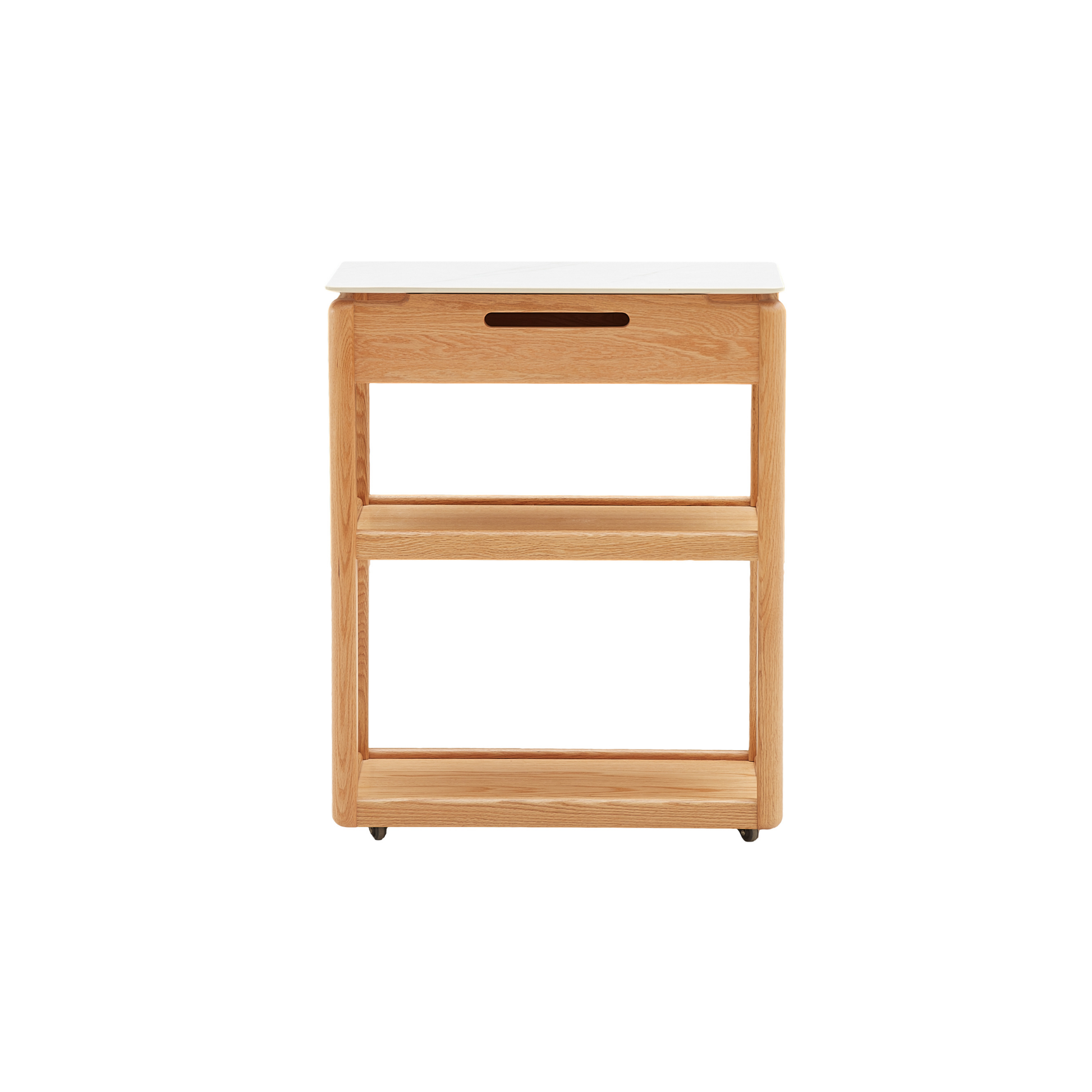 Solidwood Hemura Side Table with Sintered Stone Top