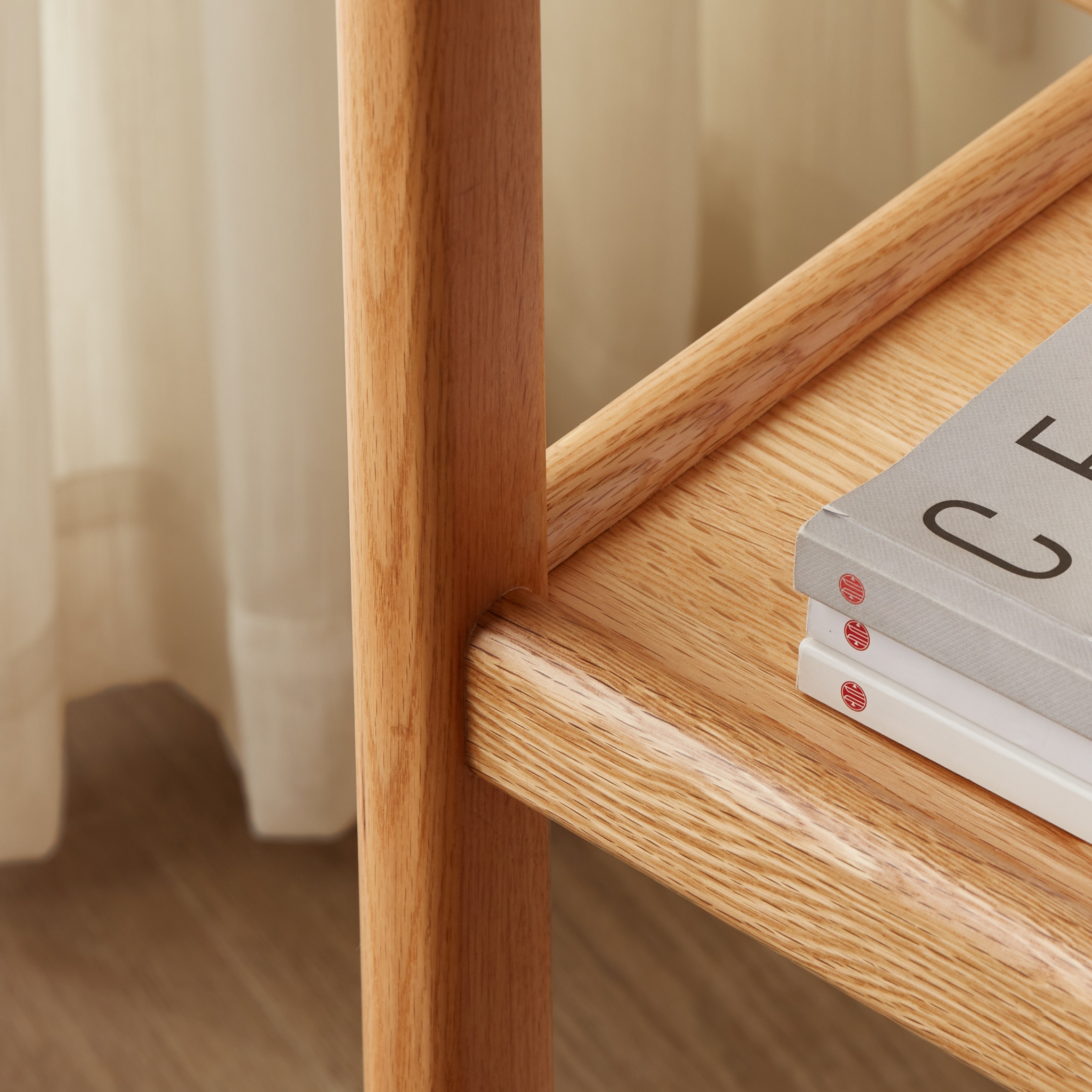Solidwood Hemura Side Table with Sintered Stone Top