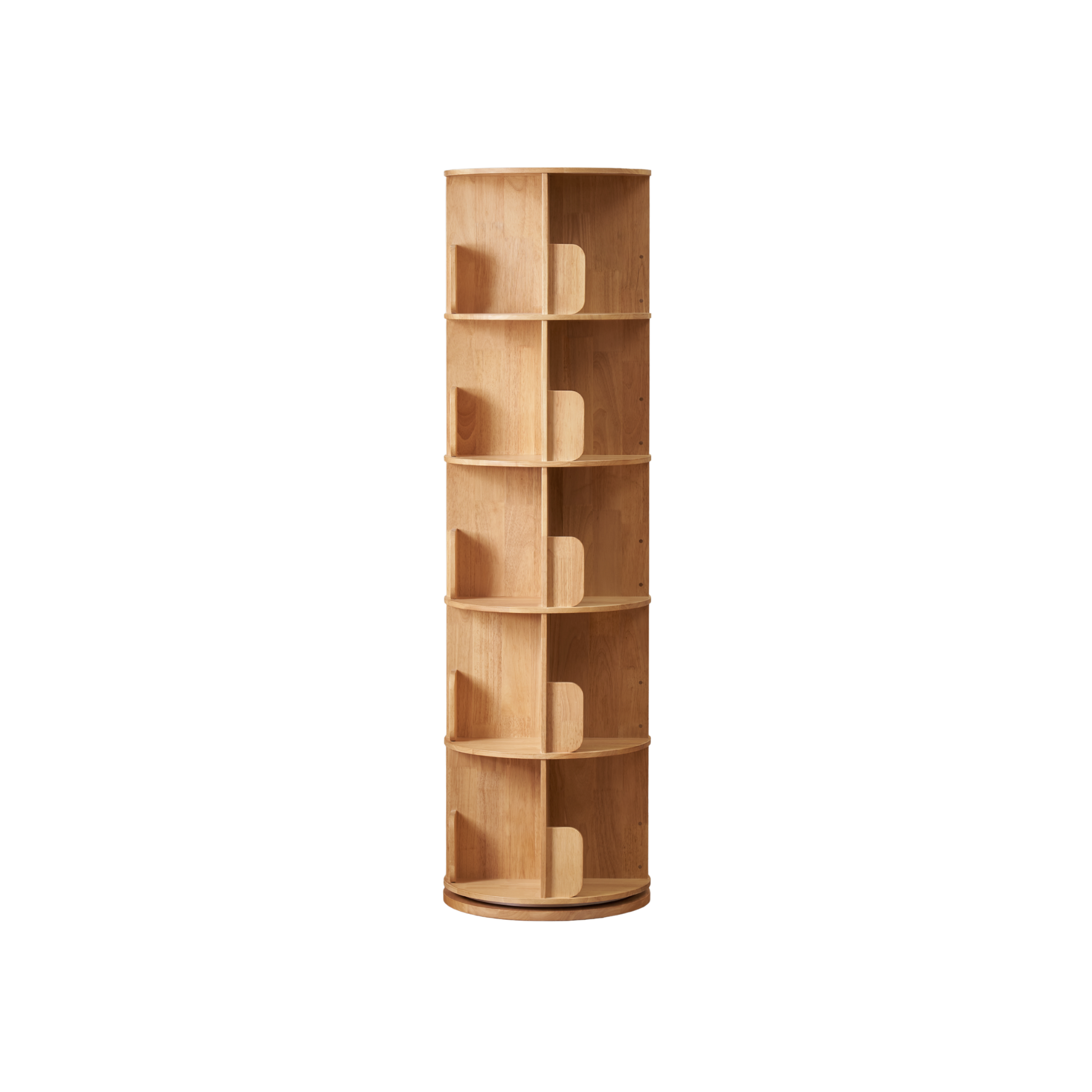 Solidwood Jinova 5-Tier Rotatable Bookshelf