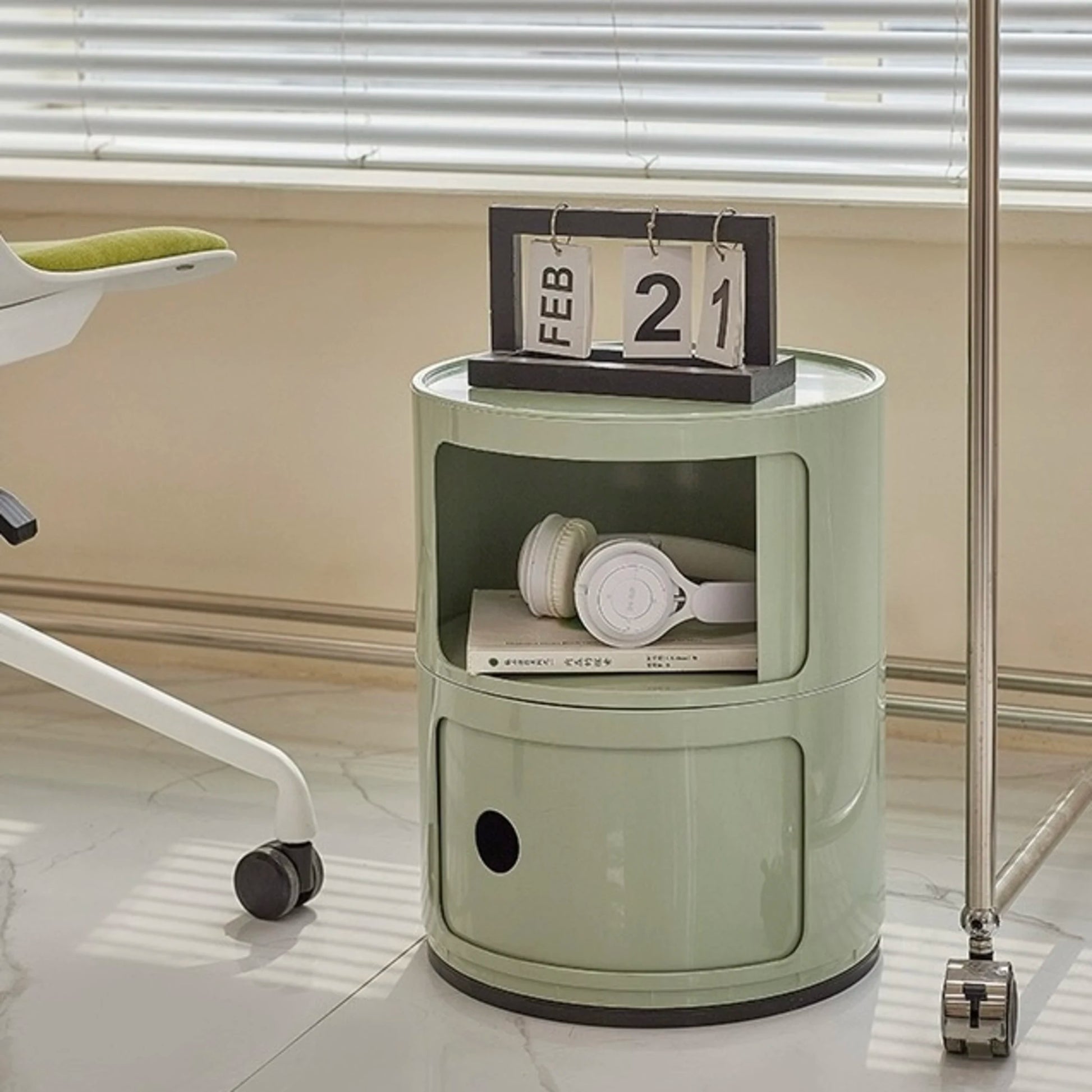 MODE Anna Ferrieri Componibili 2 Tier Storage Unit Replica, 32x40CM, Matcha Green