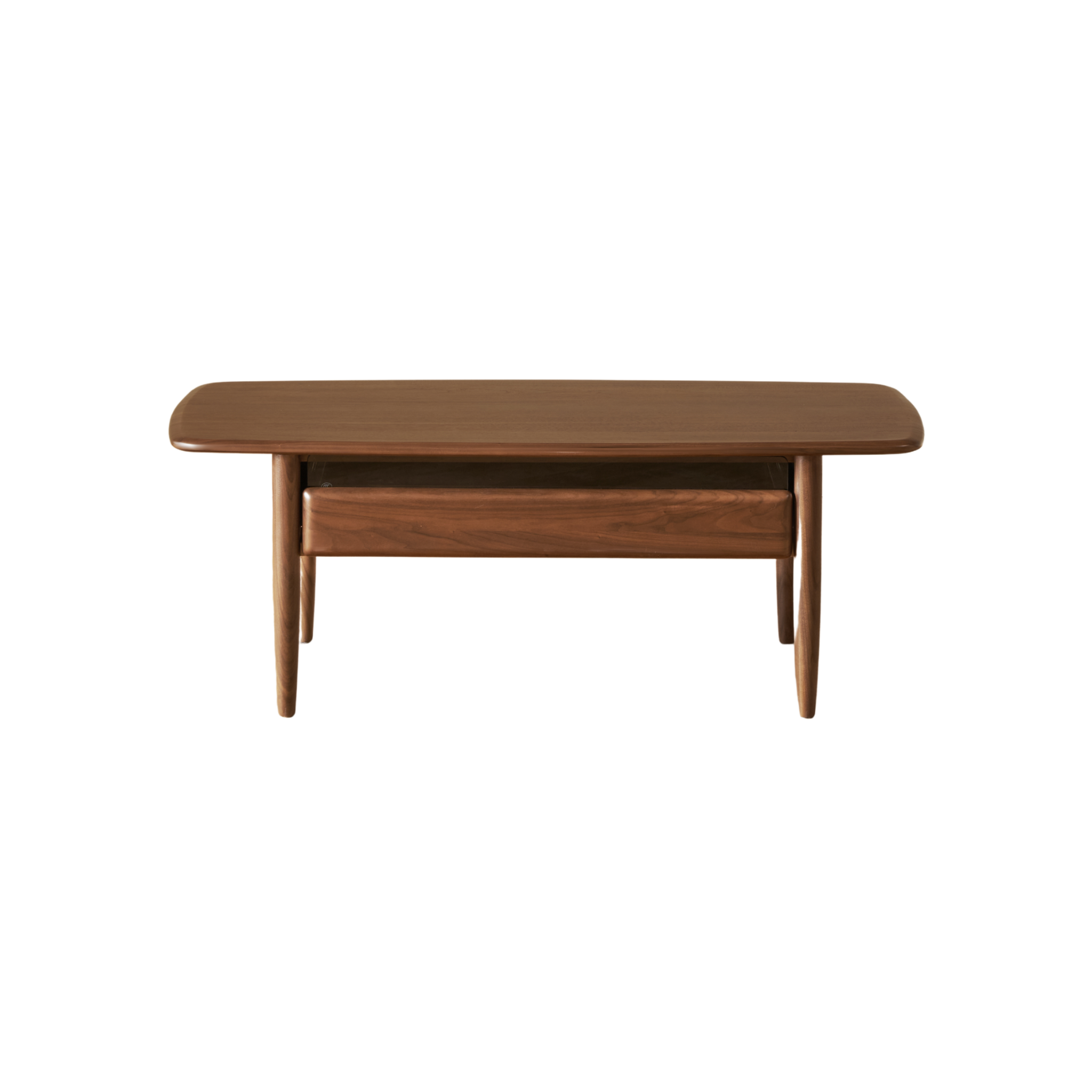 Solidwood Lucca Coffee Table, American Black Walnut