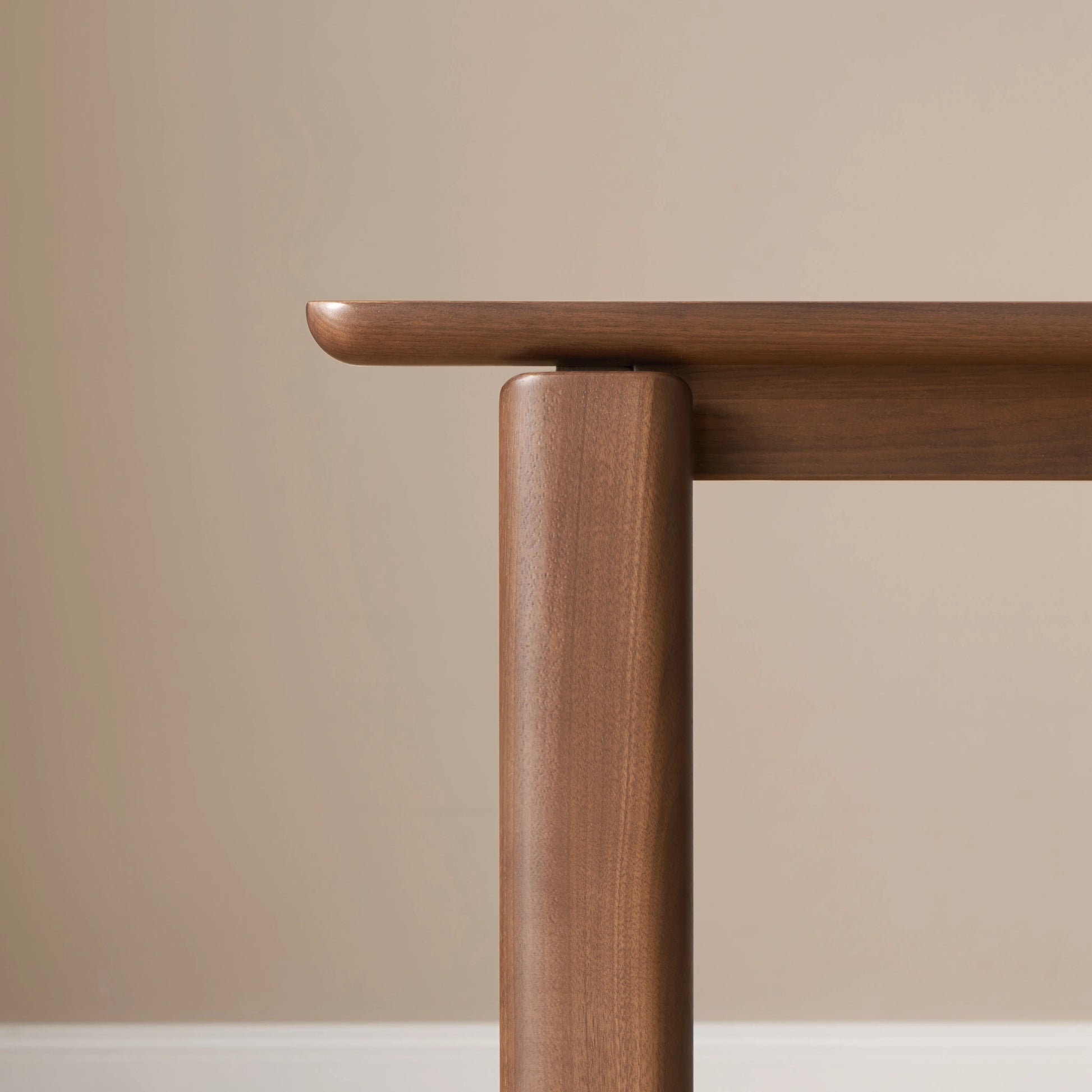 Solidwood Lucca Dining Table, American Black Walnut