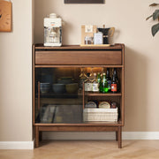 Solidwood Lucca Sideboard, American Black Walnut
