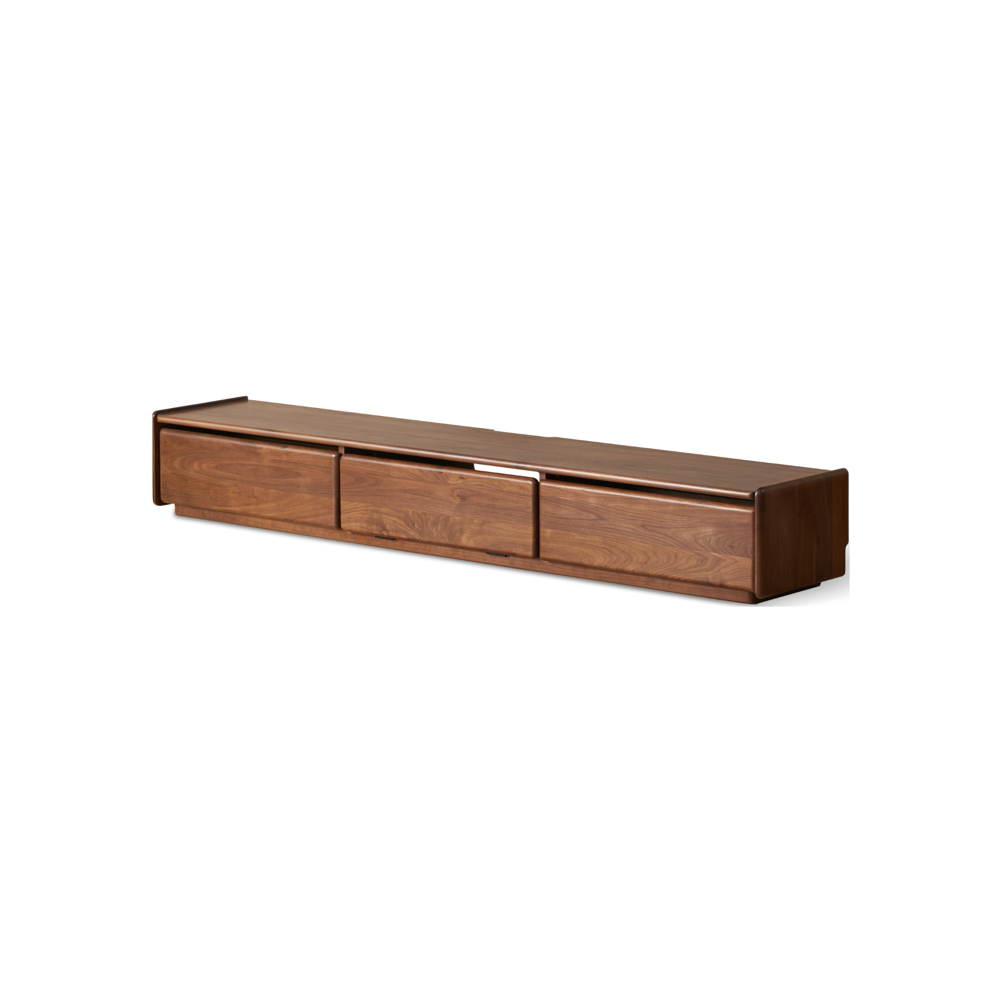 Solidwood Lucca Entertainment Unit, 200cm, American Black Walnut