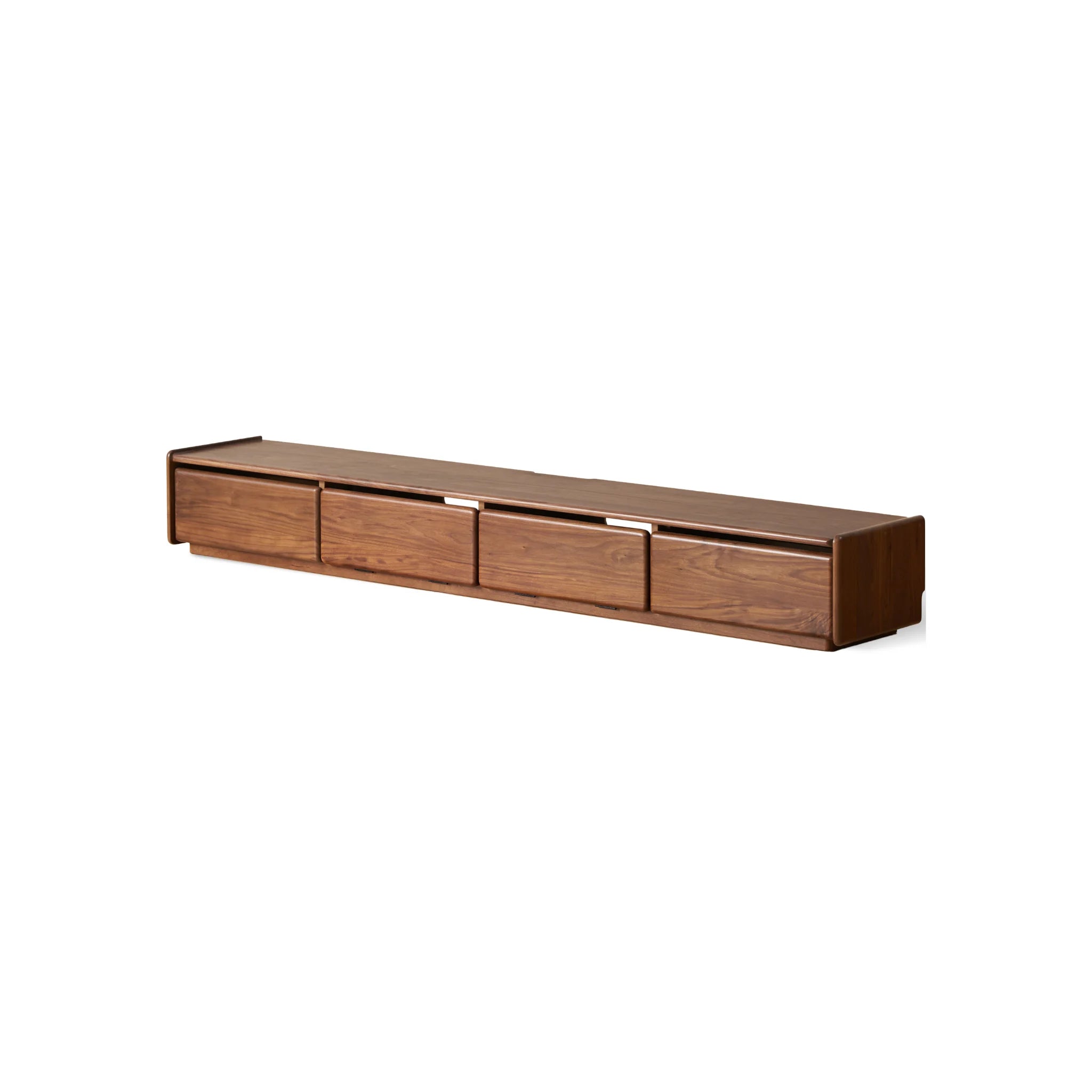 Solidwood Lucca Entertainment Unit, 220cm, American Black Walnut