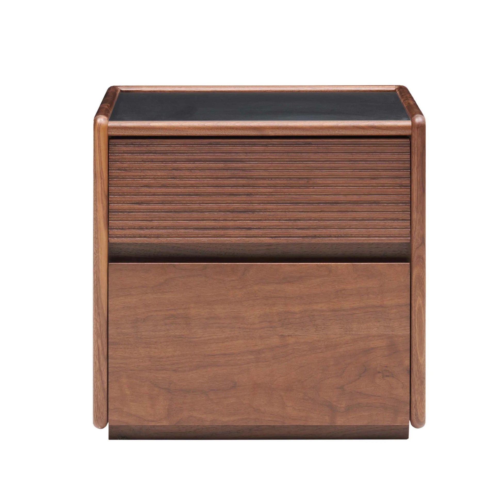 Solidwood Luxembourg Bedside Table, American Black Walnut, Wide