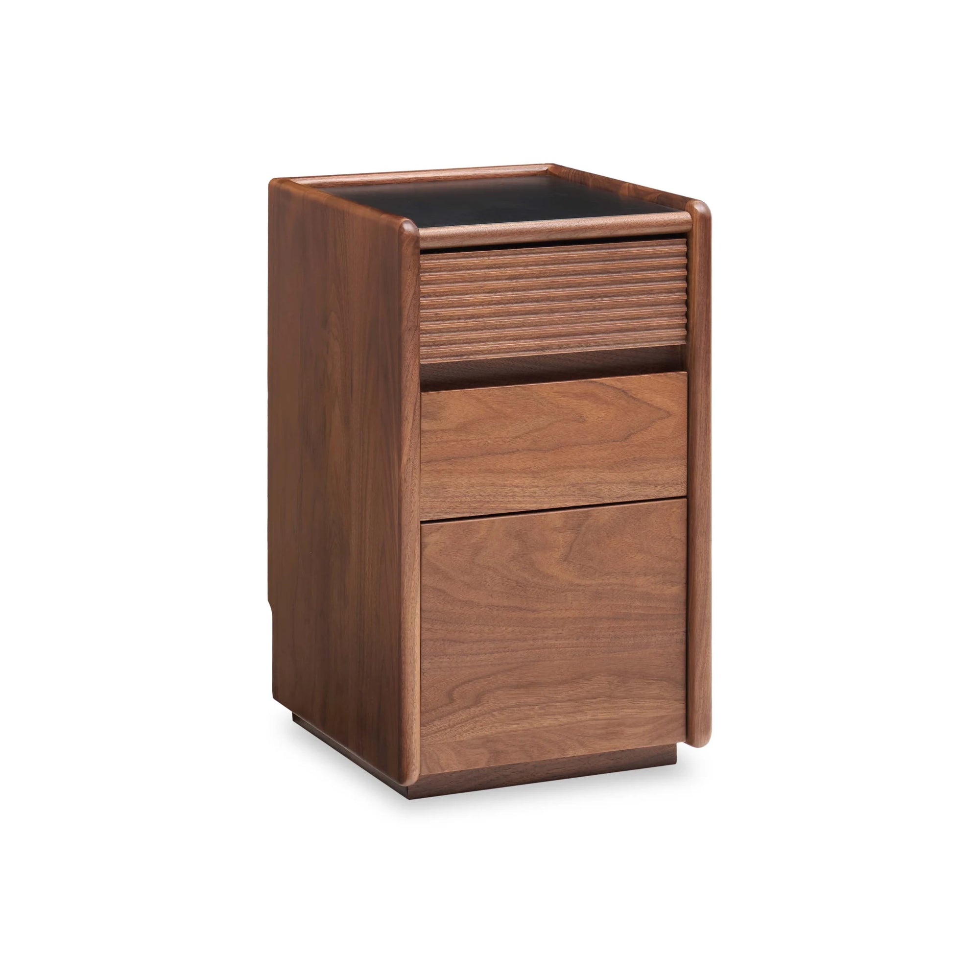 Solidwood Luxembourg Bedside Table, American Black Walnut, Tall