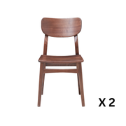 Solidwood Luxembourg Dining Chair, American Black Walnut, Set of 2