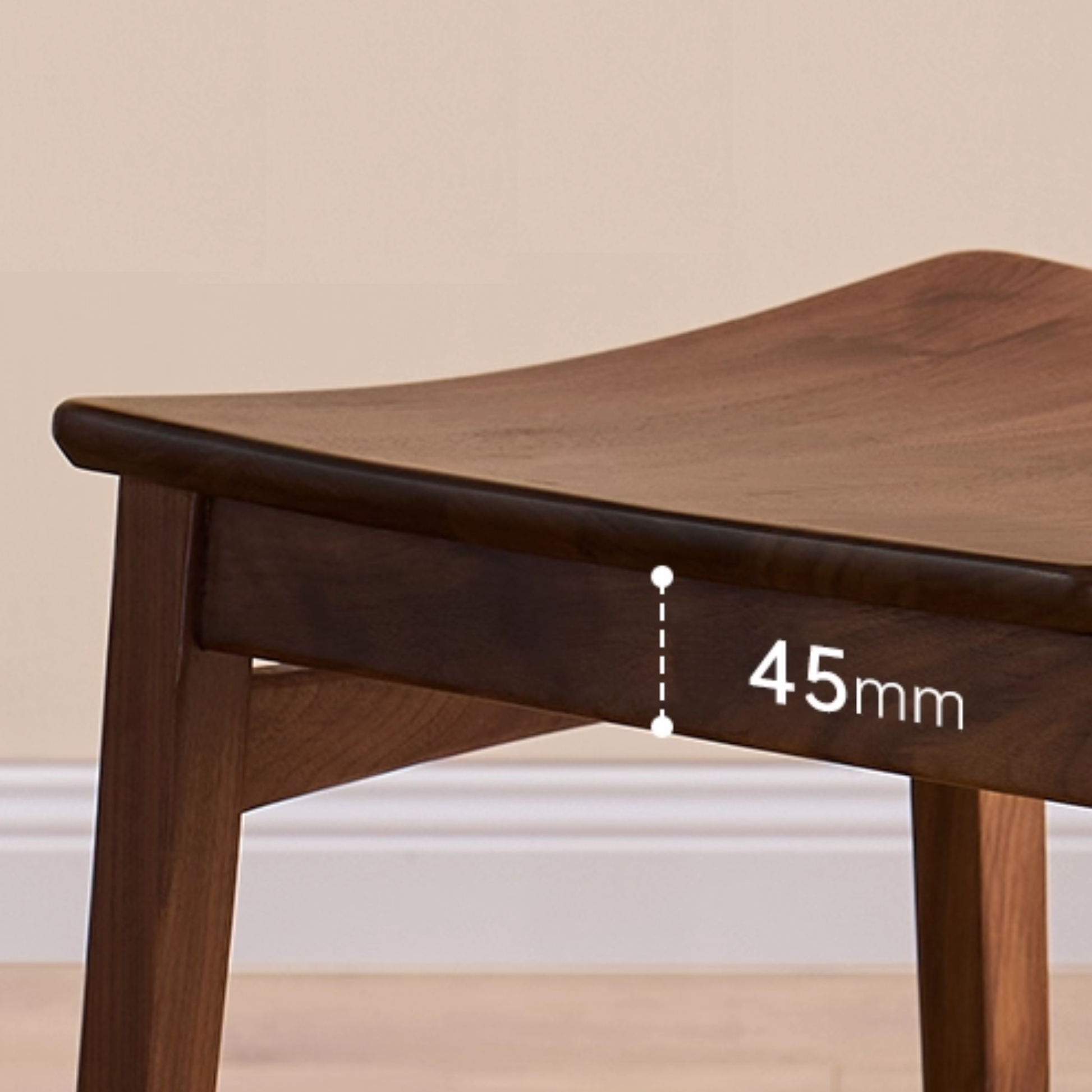 Solidwood Luxembourg Dining Chair, American Black Walnut, Set of 2