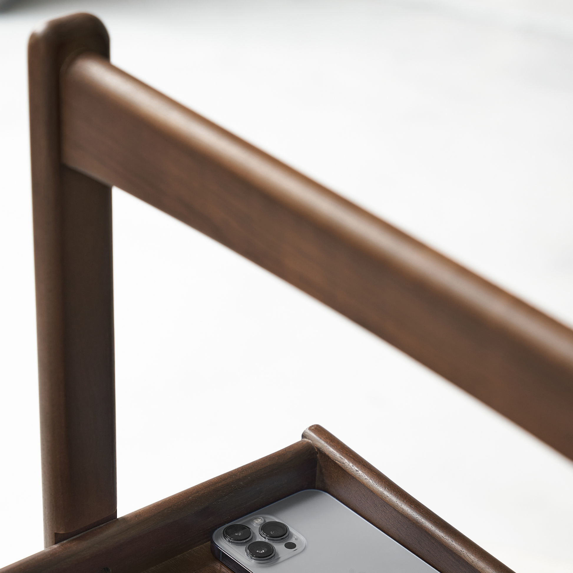 Solidwood Luxembourg Side Table, American Black Walnut