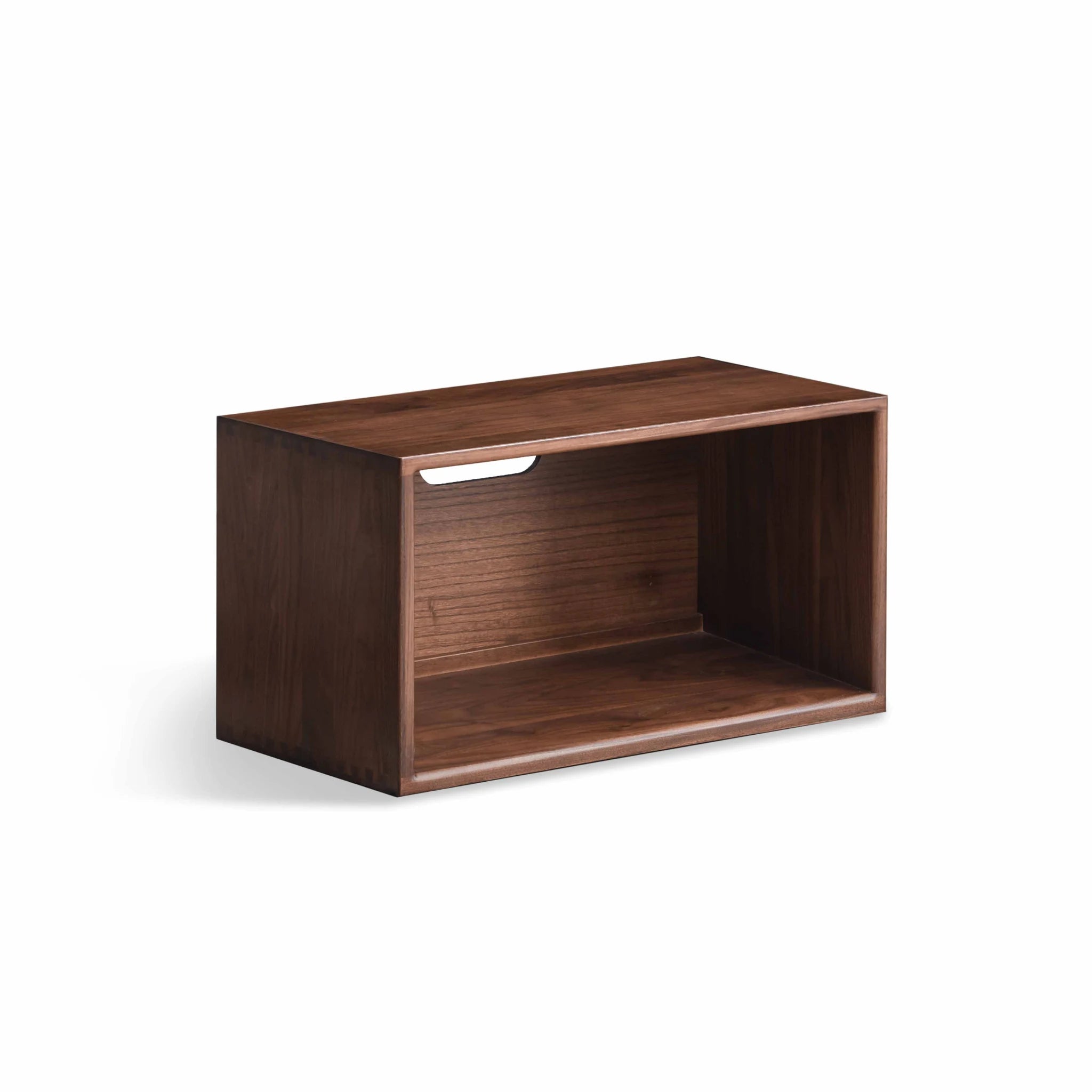 Solidwood Luxembourg 1-Cube Module, American Black Walnut