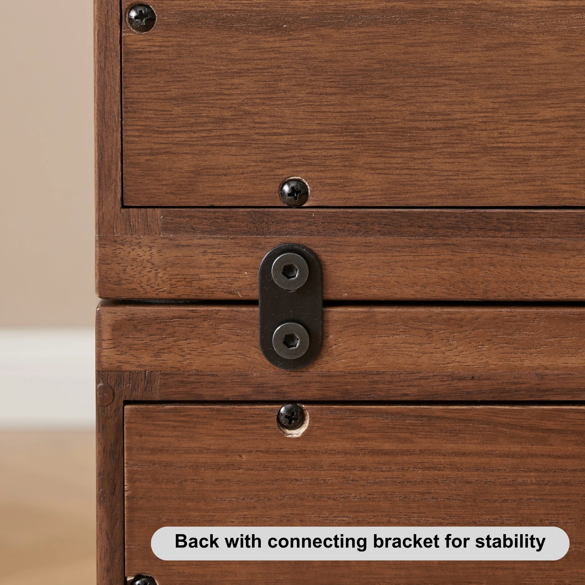 Solidwood Luxembourg 1-Cube Module, American Black Walnut