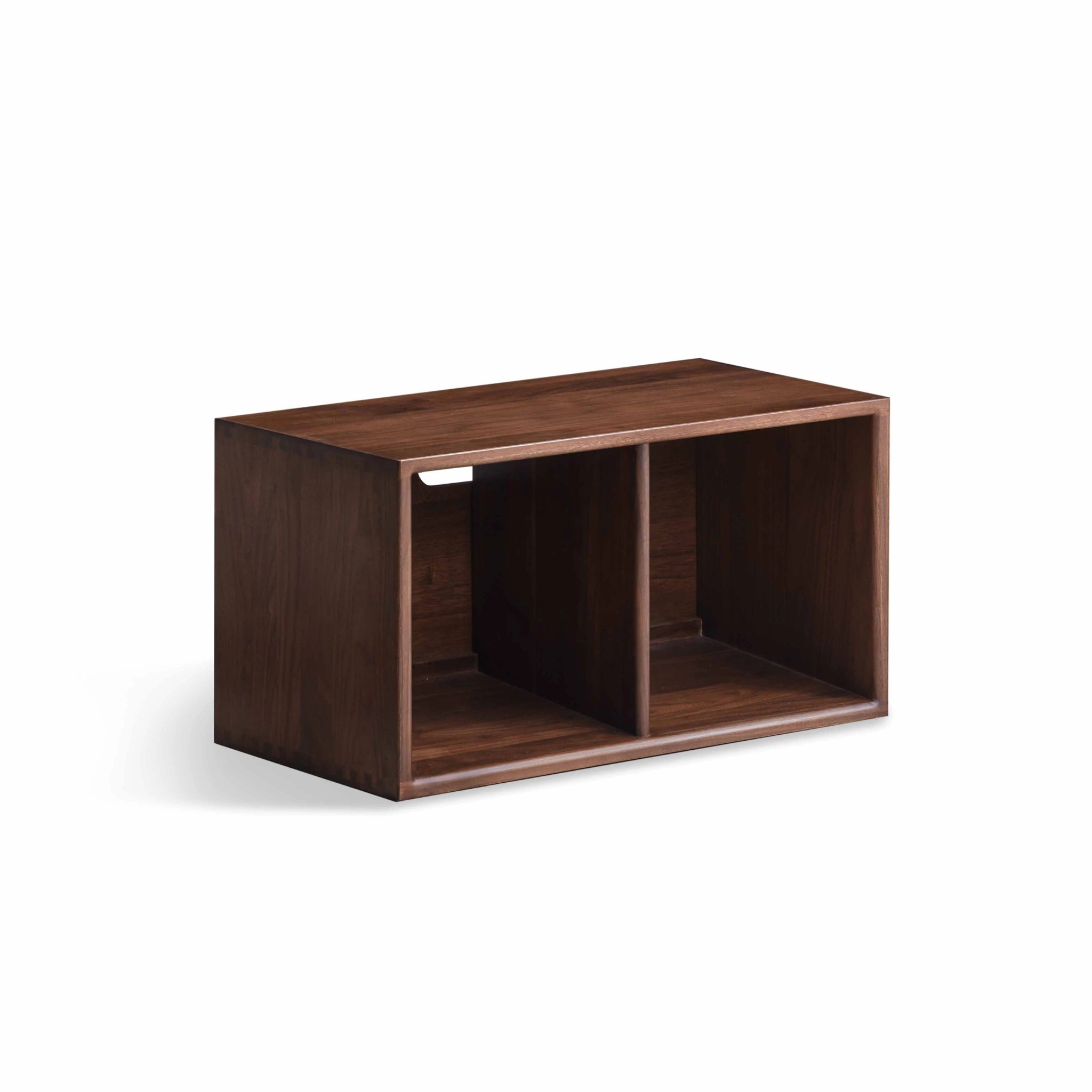 Solidwood Luxembourg 2-Cube Module, American Black Walnut