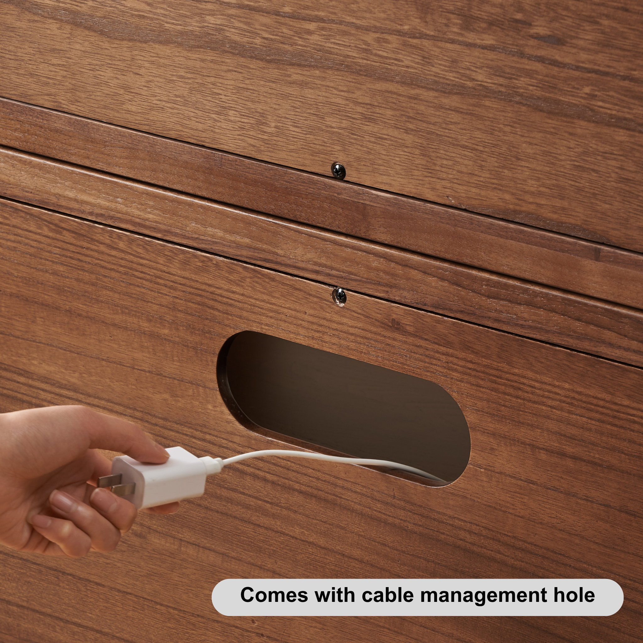 Solidwood Luxembourg 2-Cube Module, American Black Walnut