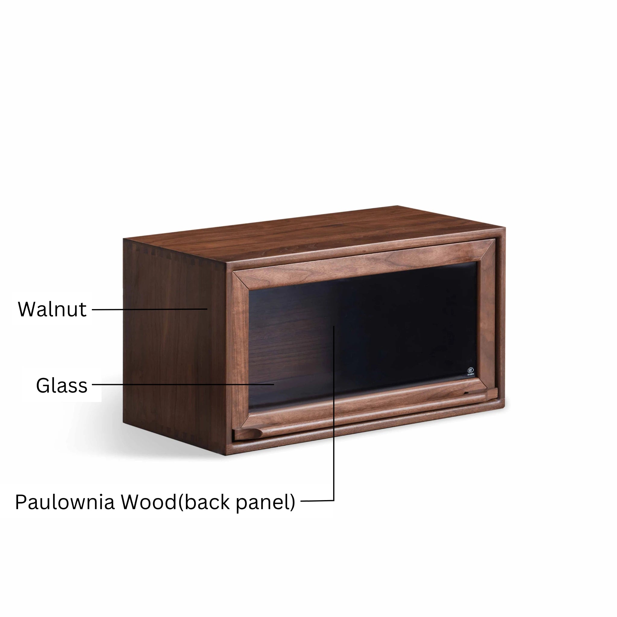 Solidwood Luxembourg Flip-Door Module, American Black Walnut