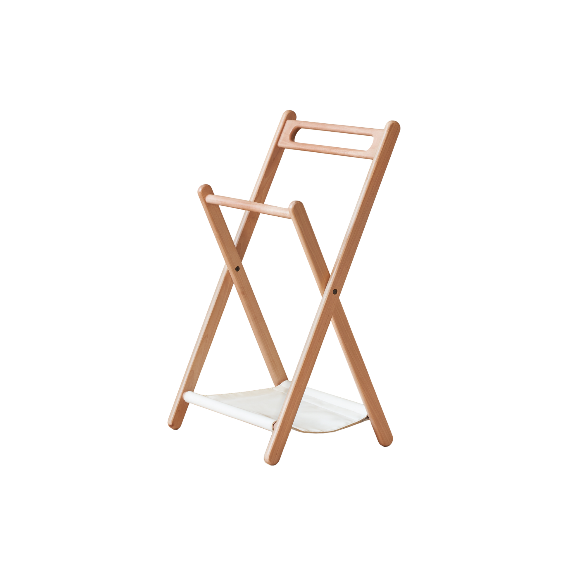 Solidwood Mia Foldable Clothes Rack, Premium Birch