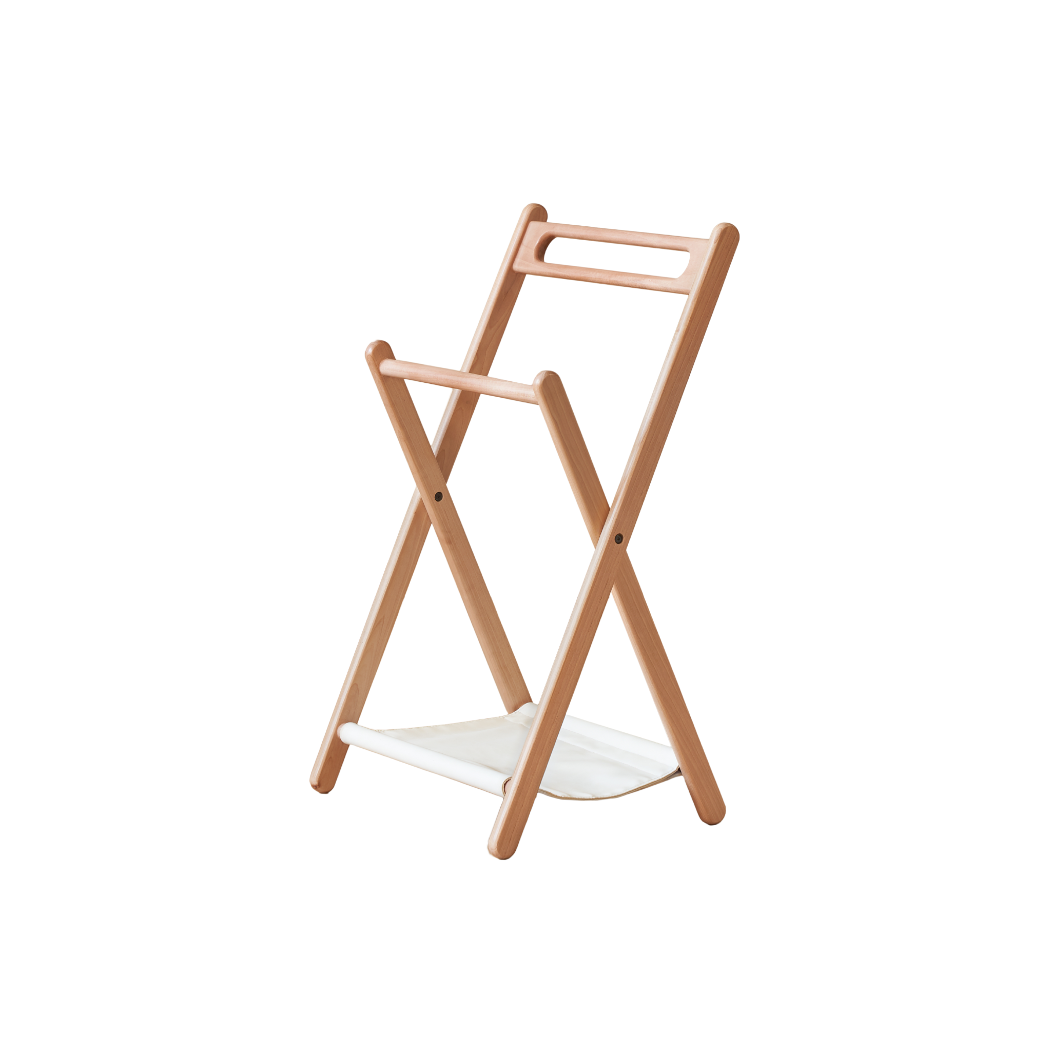 Solidwood Mia Foldable Clothes Rack, Premium Birch