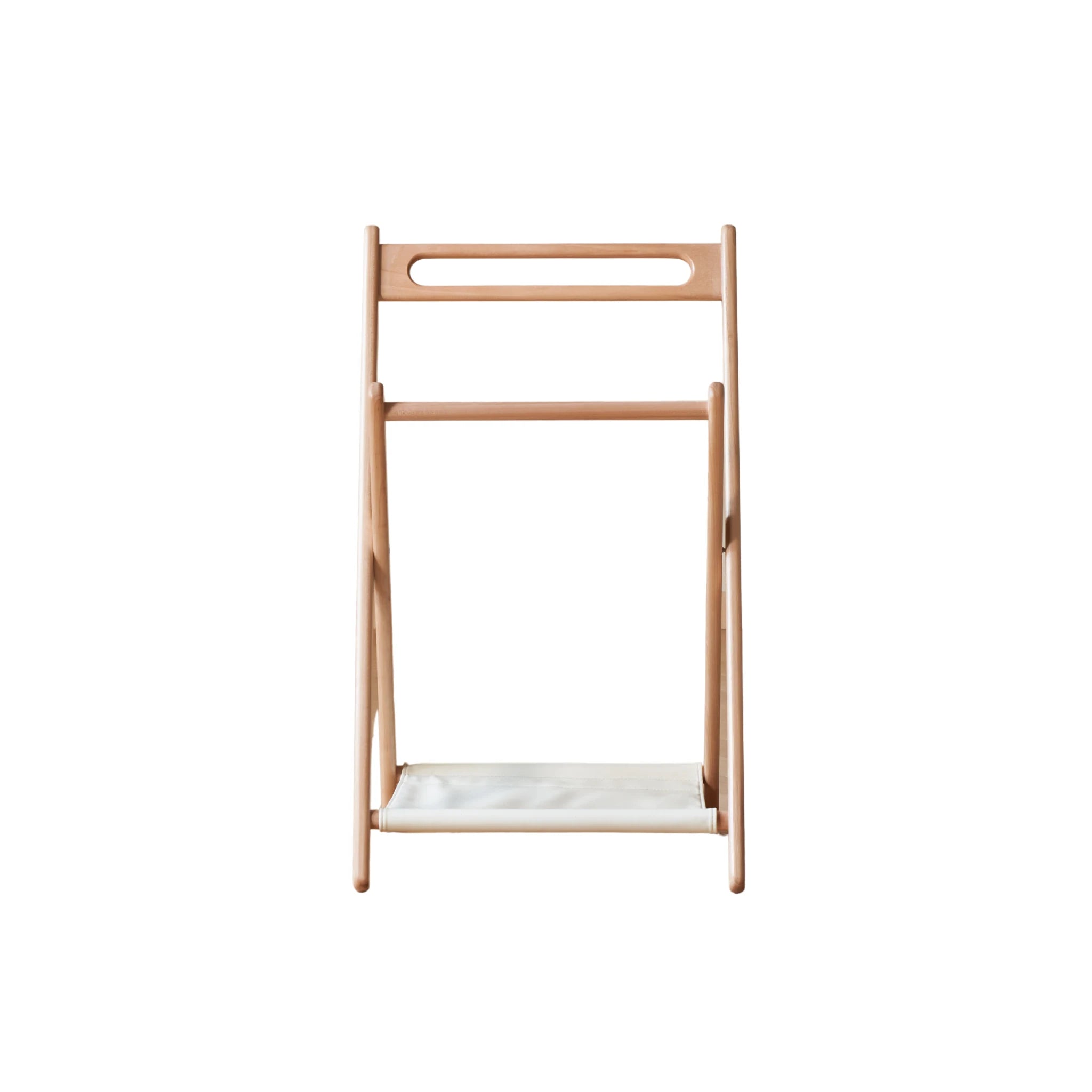 Solidwood Mia Foldable Clothes Rack, Premium Birch