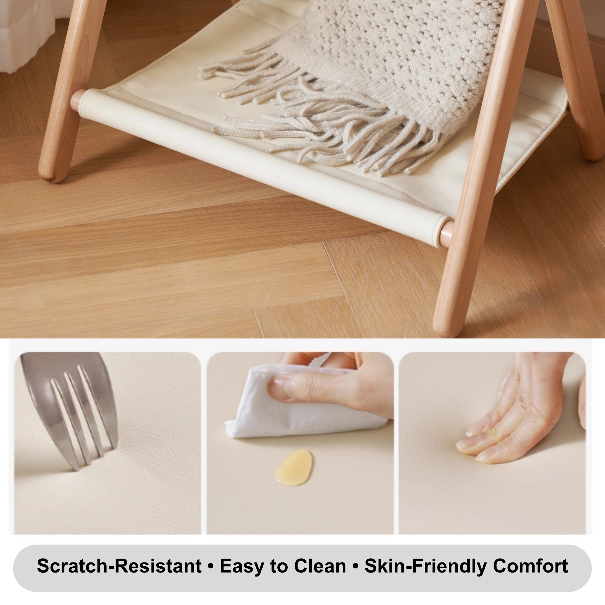 Solidwood Mia Foldable Clothes Rack, Premium Birch