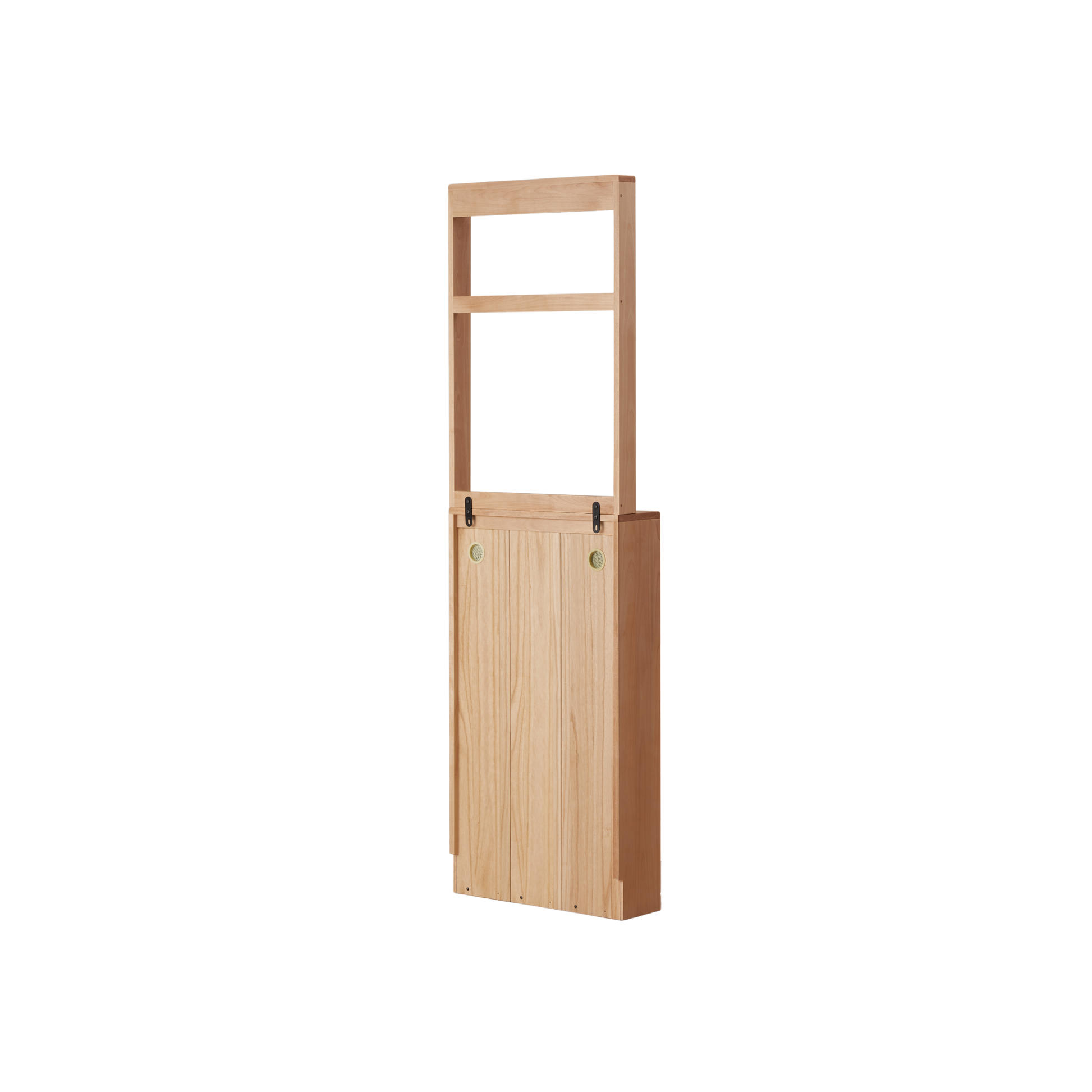 Solidwood Mia Shoe Cabinet, Premium Birch