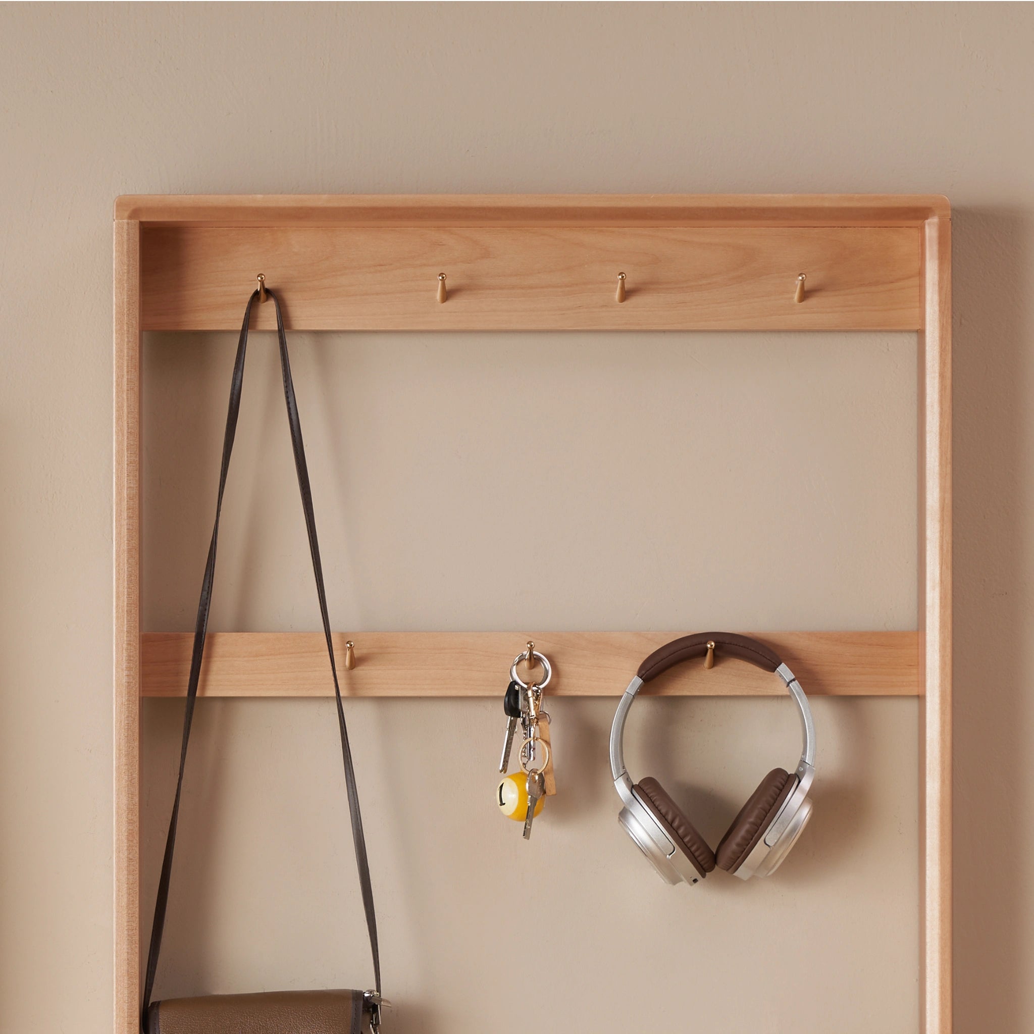 Solidwood Mia Shoe Cabinet, Premium Birch