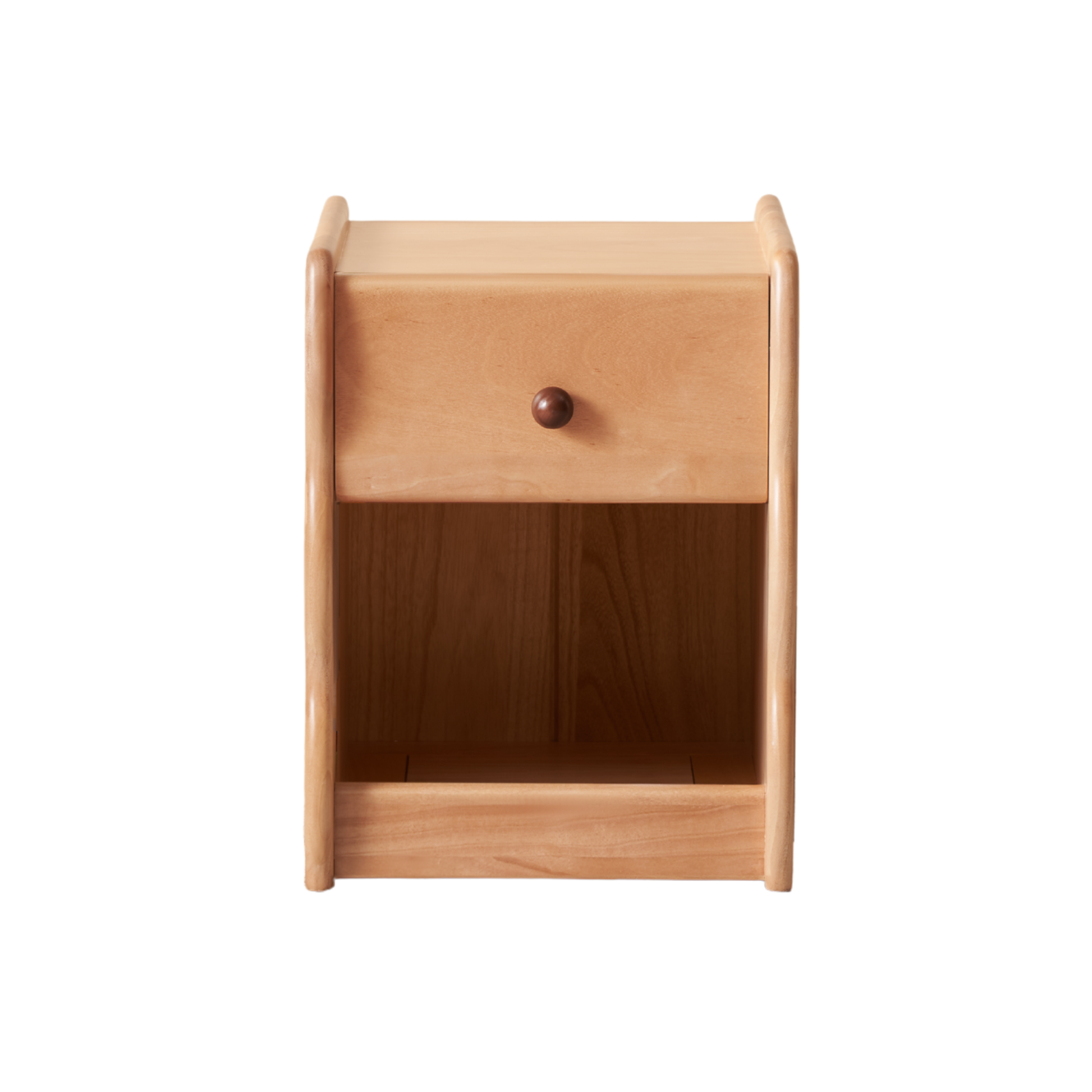 Solidwood Milo Kids Bedside Table, Premium Birch