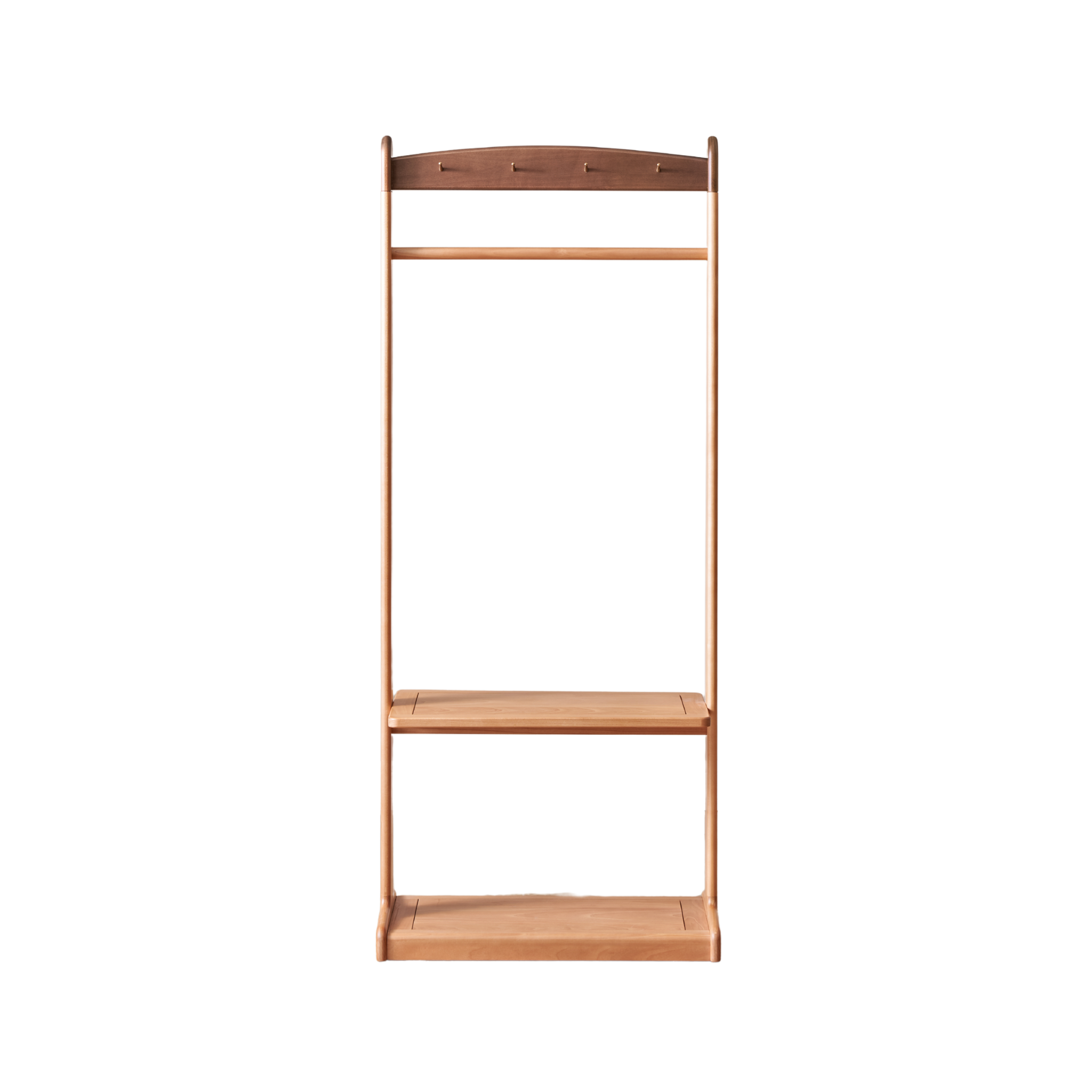 Solidwood Milo Kids Clothes Rack, Premium Birch