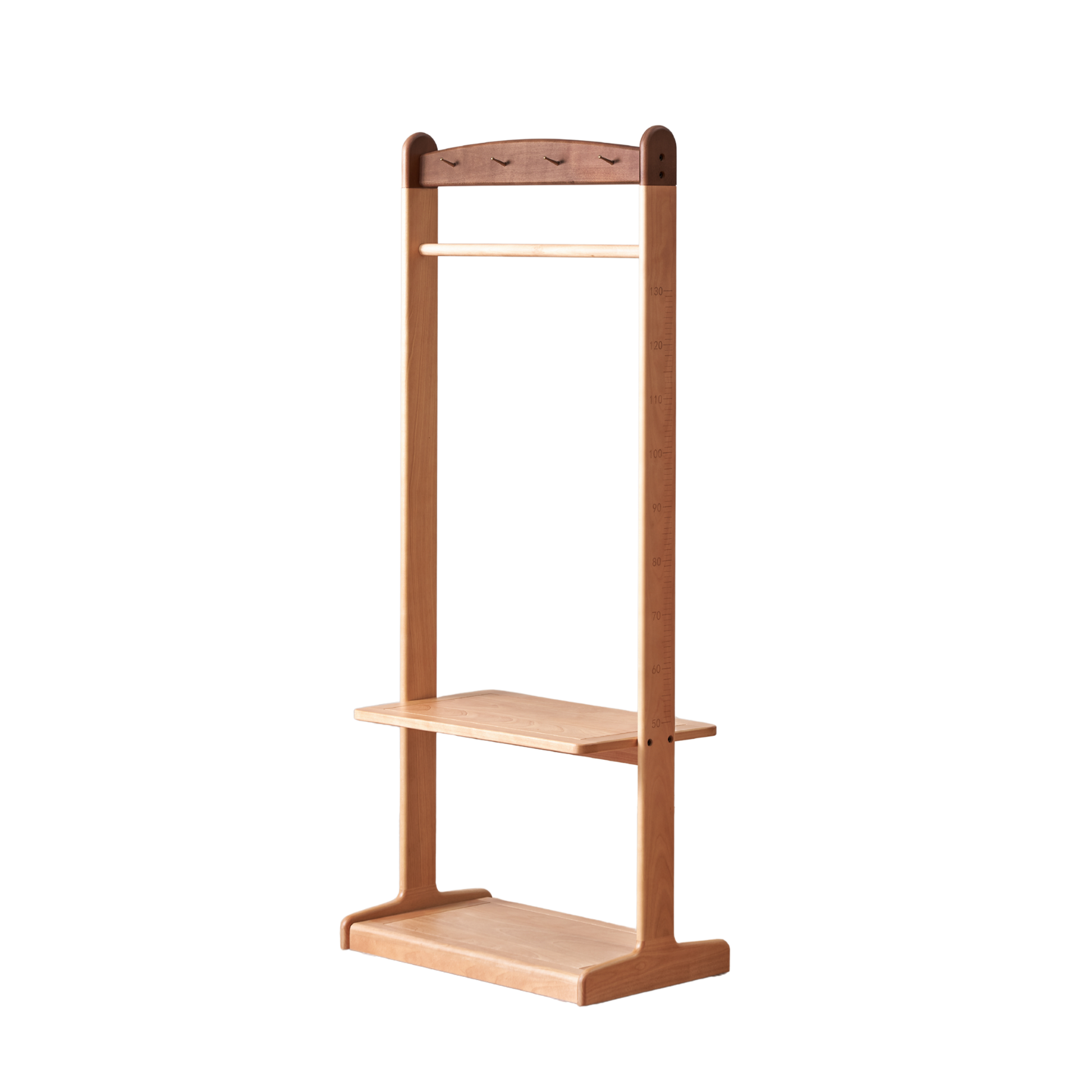 Solidwood Milo Kids Clothes Rack, Premium Birch