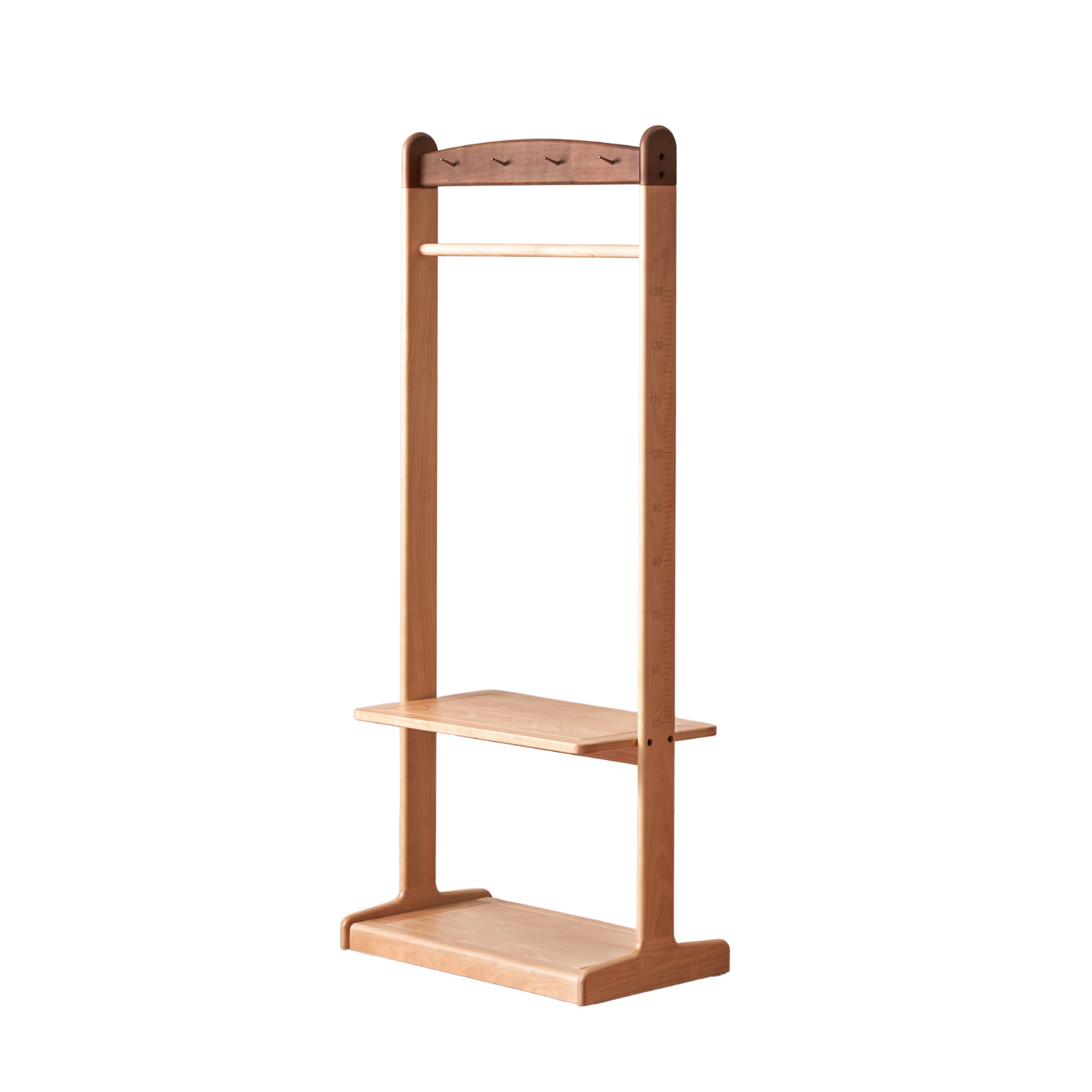 Solidwood Milo Kids Clothes Rack, Premium Birch