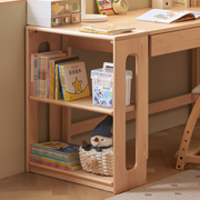 Solidwood Milo Kids 2-Tier Bookshelf, Premium Birch, W60cm