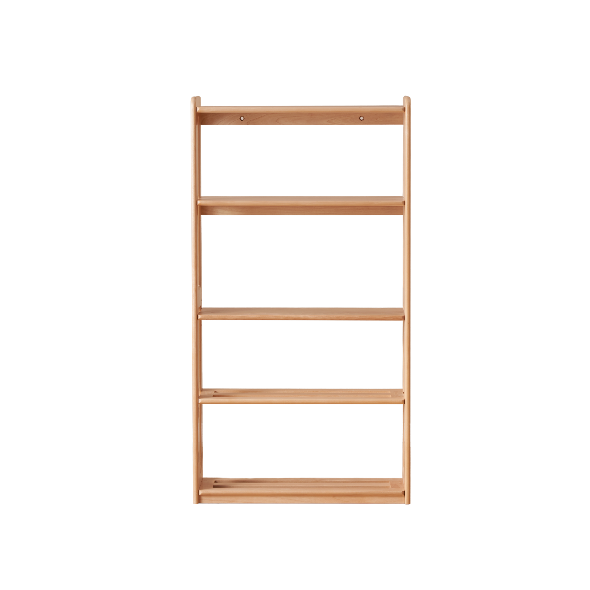 Solidwood Milo Kids 5-Tier Bookshelf, Premium Birch, W80cm
