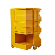 MODE Joe Colombo 3 Tier Boby Storage Trolley Cart Replica, Yellow