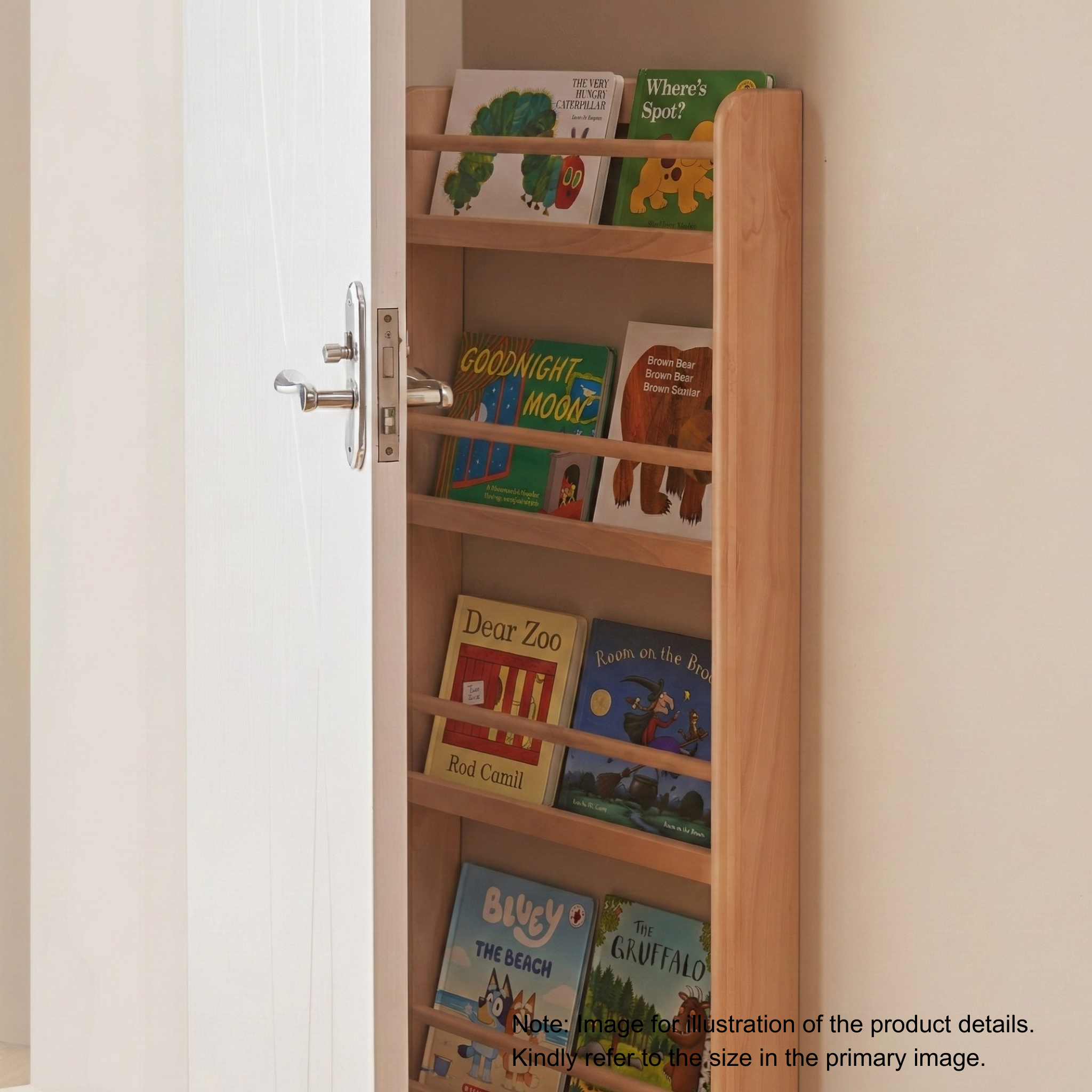 Solidwood Milo Kids 3-Tier Display Bookshelf, Premium Birch