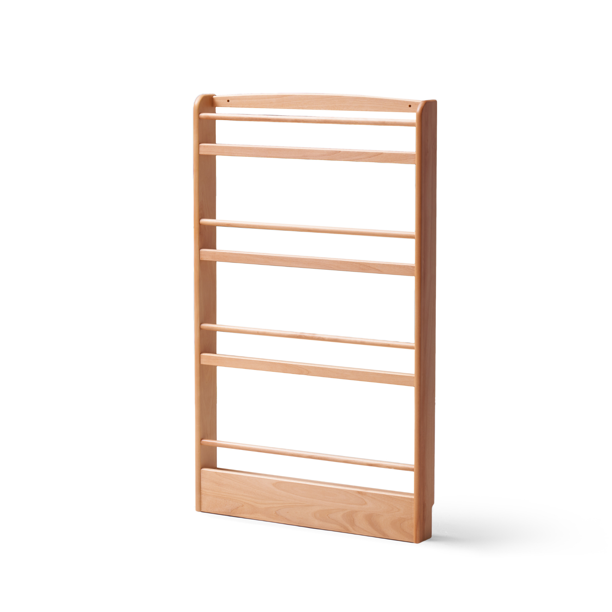 Solidwood Milo Kids 4-Tier Display Bookshelf, Premium Birch