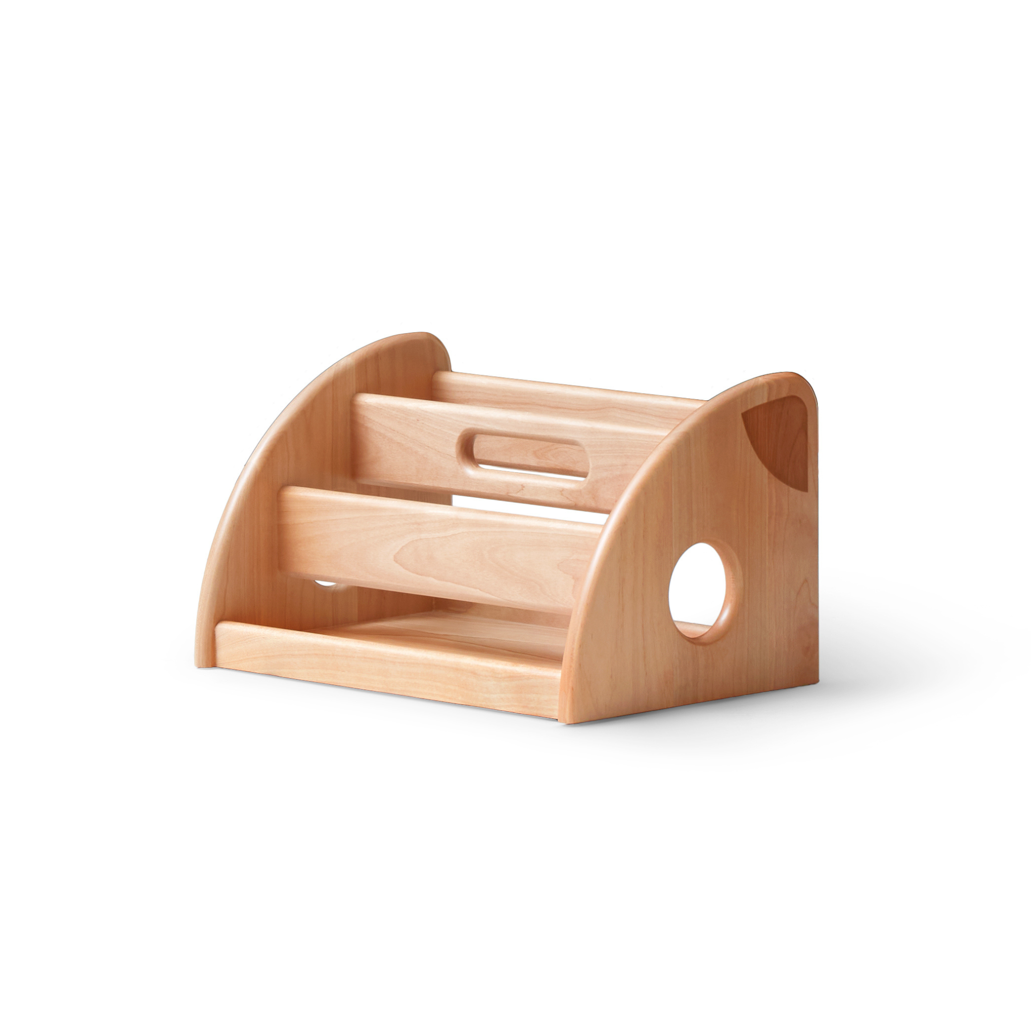 Solidwood Milo Kids Display Bookshelf Module, Premium Birch