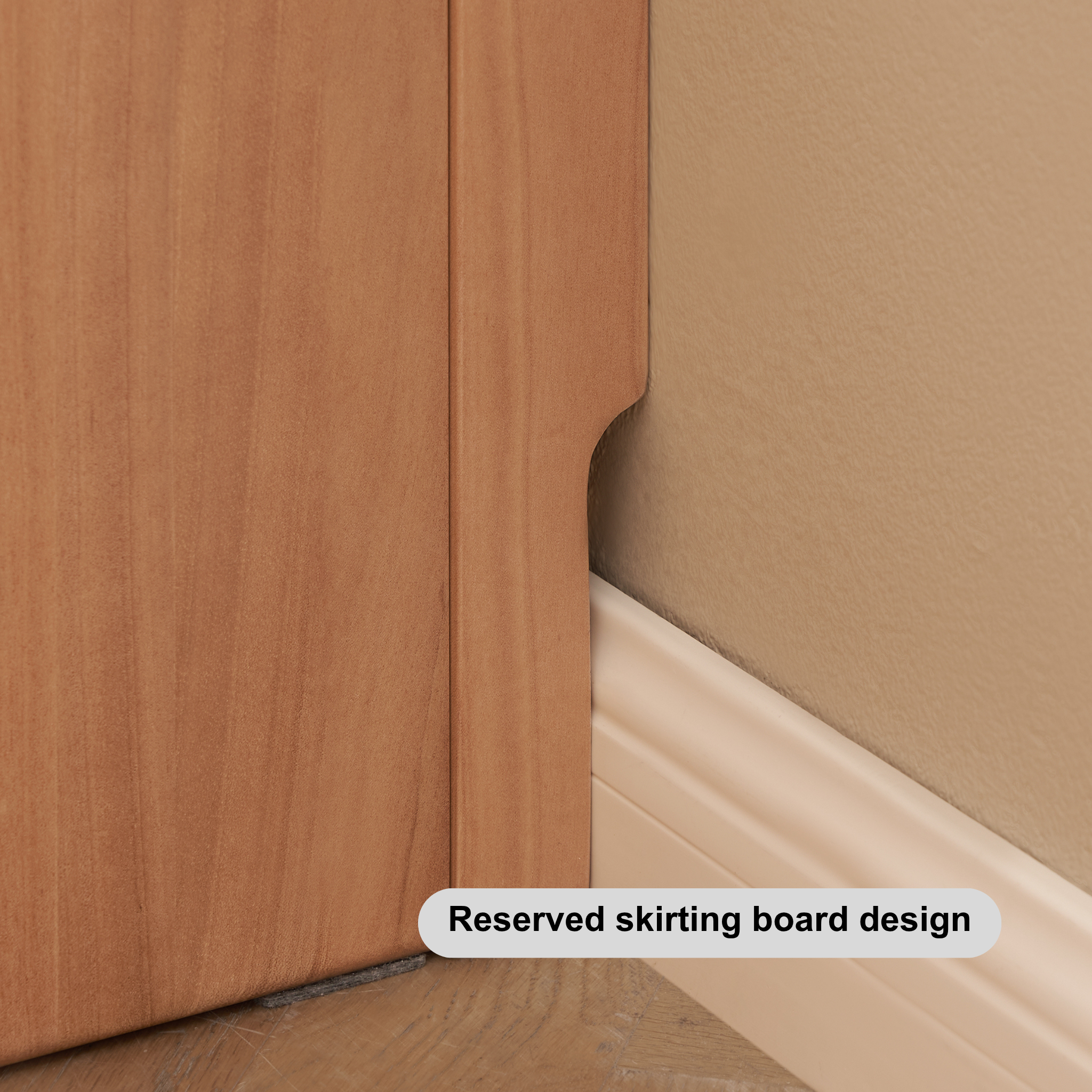 Solidwood Milo Kids Bedside Table with Clothes Rack, Premium Birch