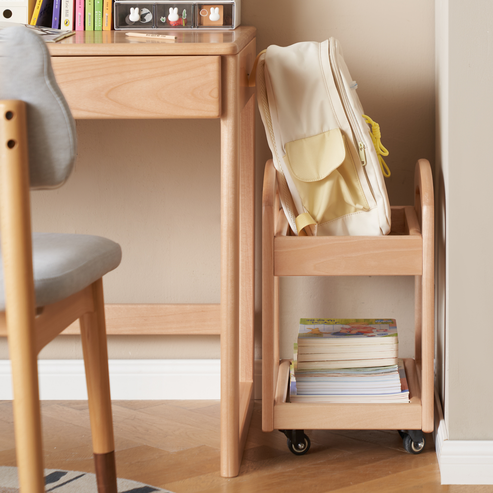 Solidwood Milo Side Table, Premium Birch