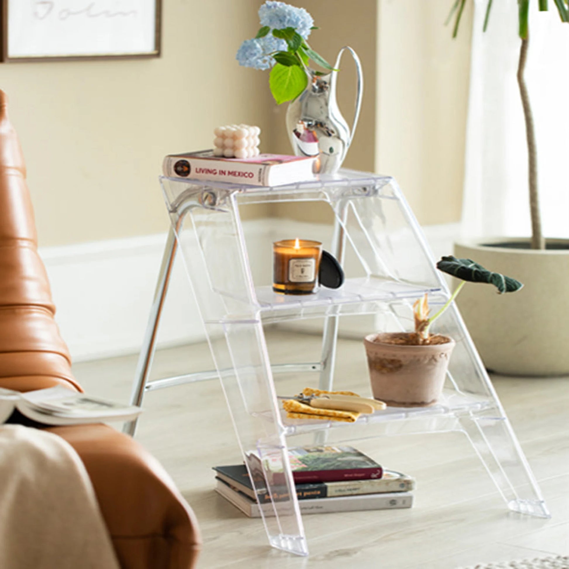 MODE Alberto Meda Fording Side Table Replica, Transparent