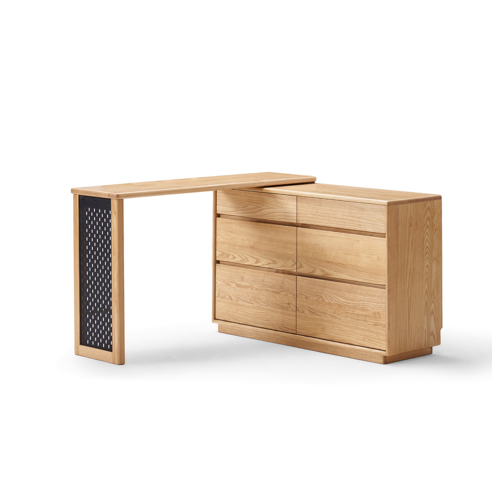Solidwood Radiant Extendable Dressing Table, Ash