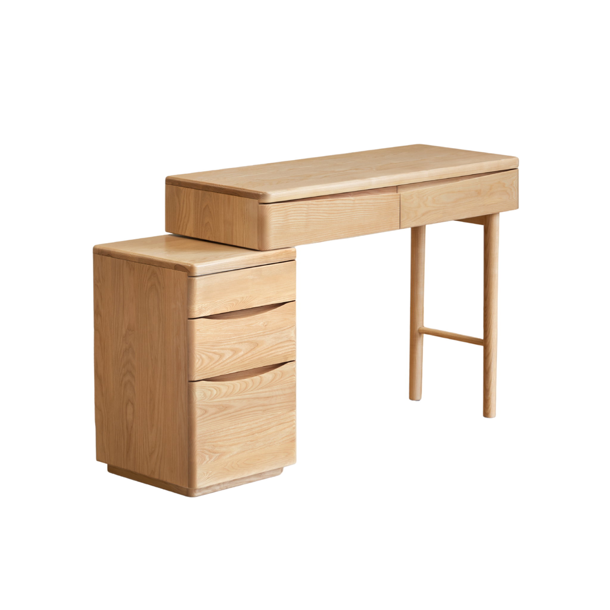 Solidwood Radiant Extendable Dressing Table, Ash, 125cm